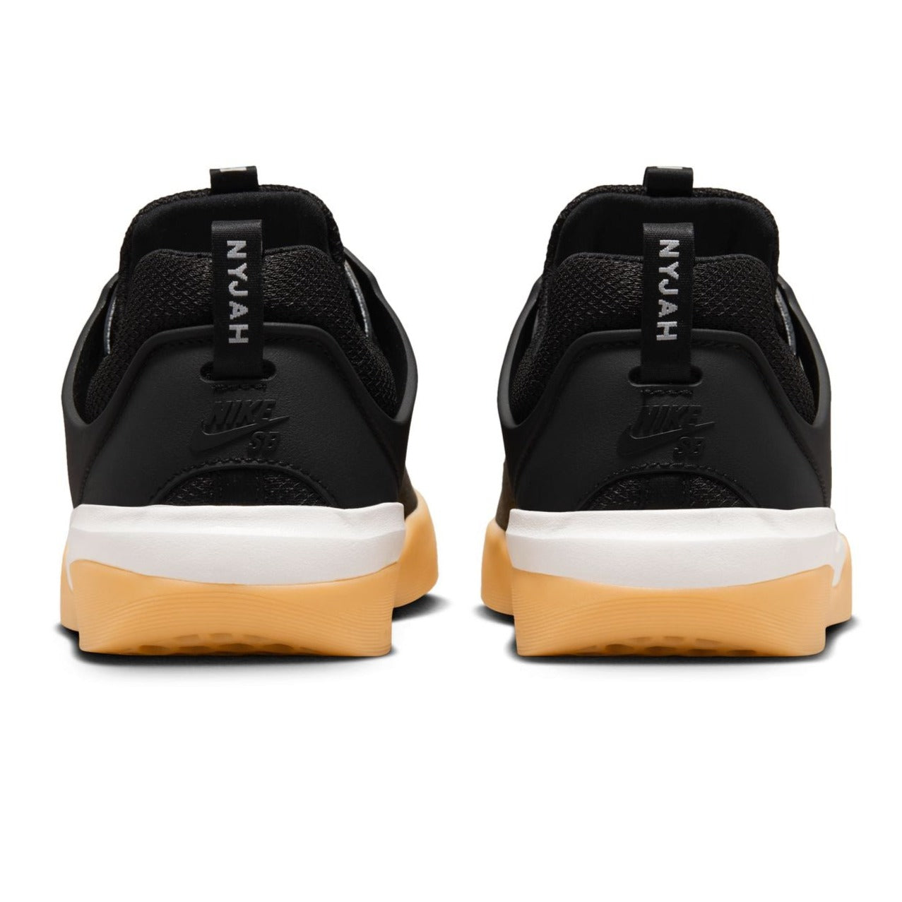 Black/Gum Nyjah 3 Nike SB Skate Shoe Bottom