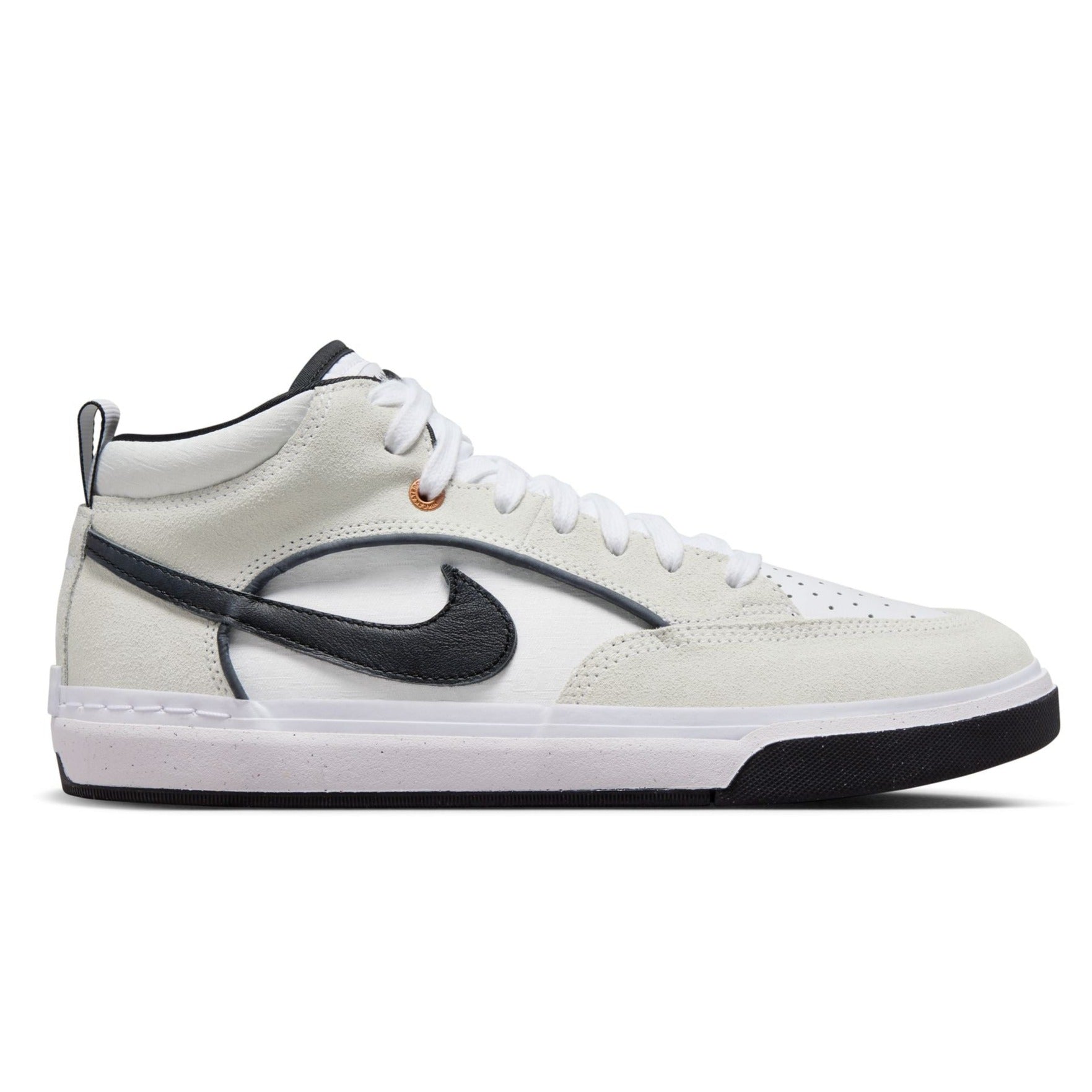 White/Black Leo Baker React Nike SB Skate Shoe