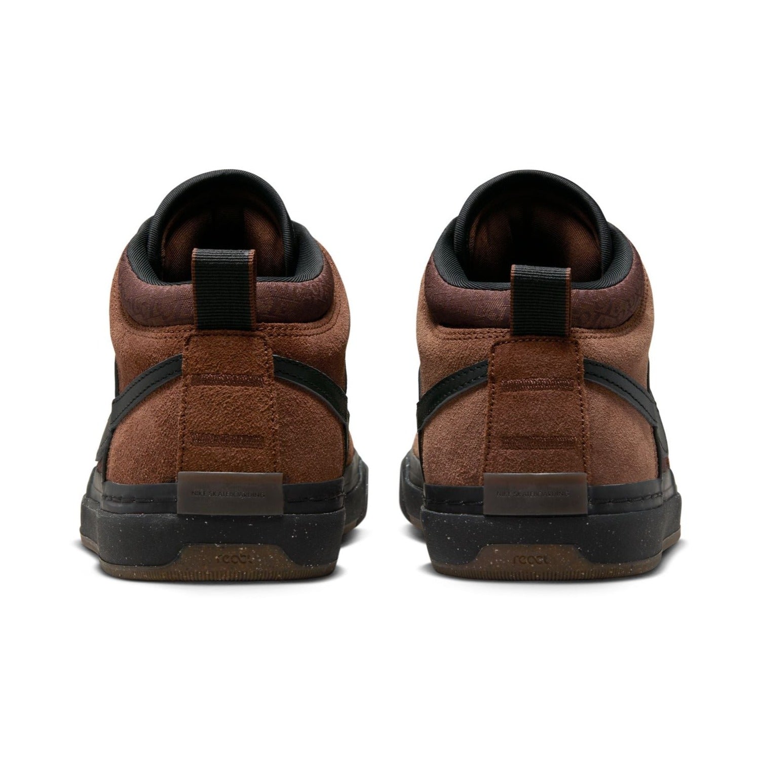 Cacao Wow Leo Baker React Nike SB Skate Shoe Back