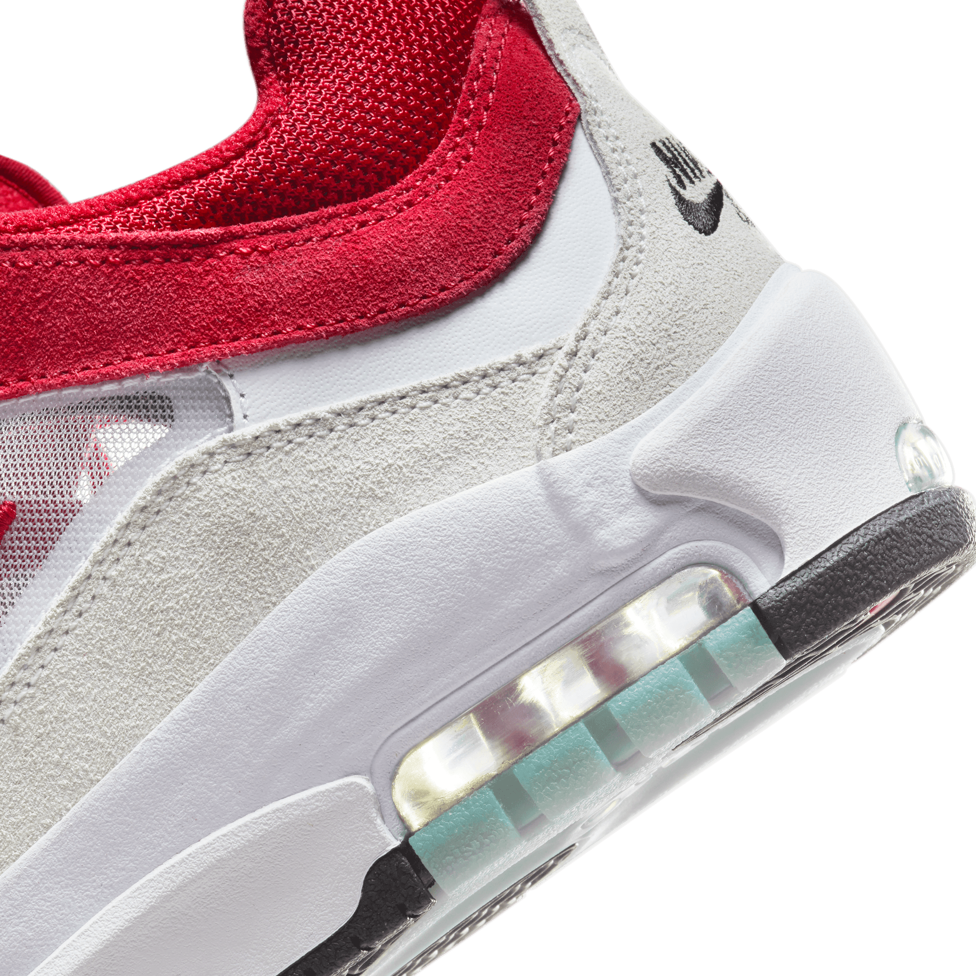 White/Varsity Red Air Max Ishod Wair Nike SB Skate Shoe Detail