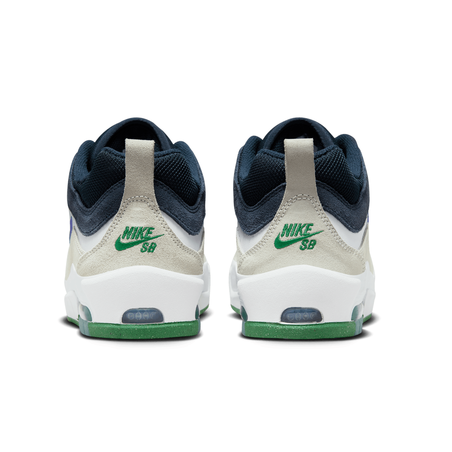 White/Obsidian Air Max Ishod Wair Nike SB Skate Shoe Back