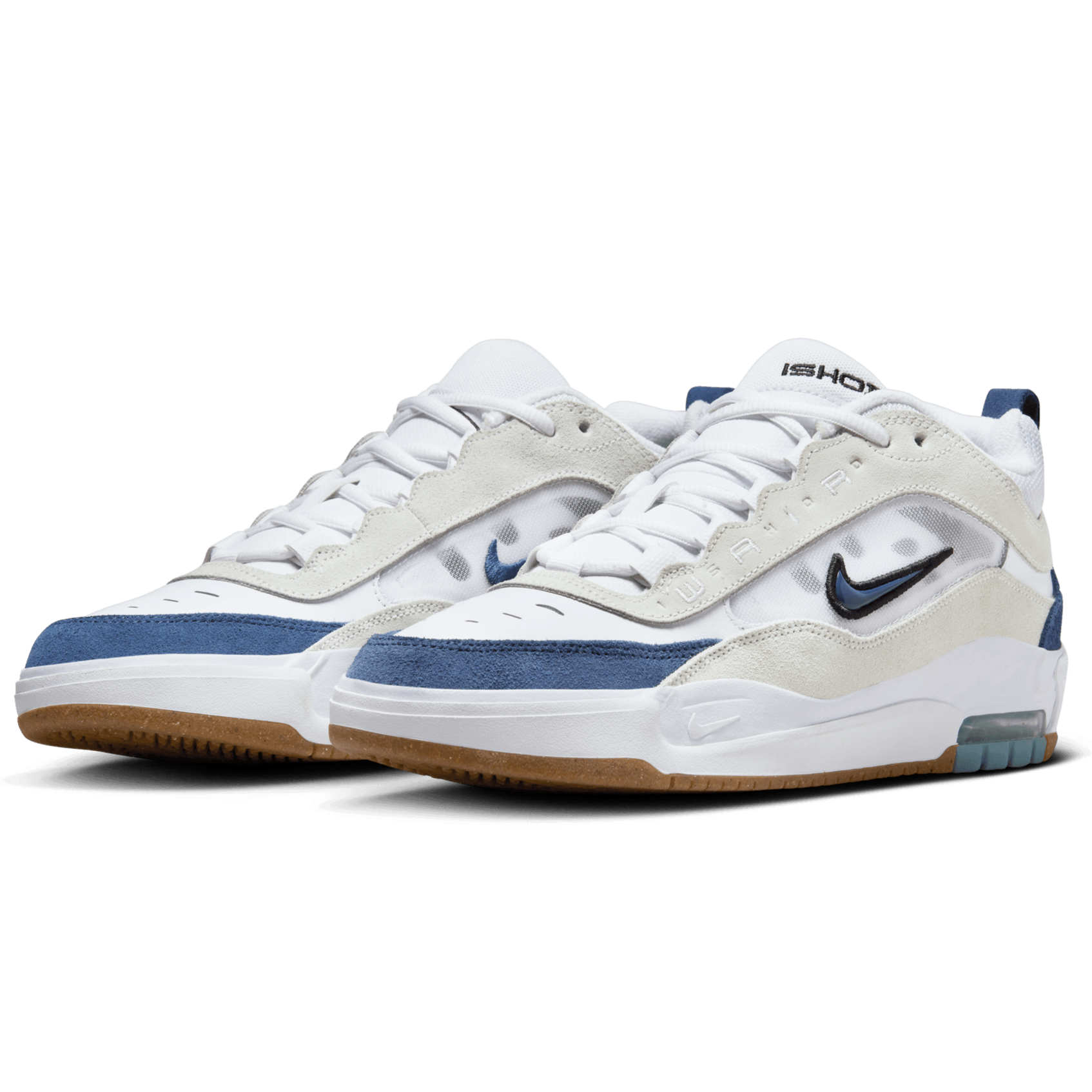 White/Navy Air Max Ishod 2 Nike SB Skate Shoe Front