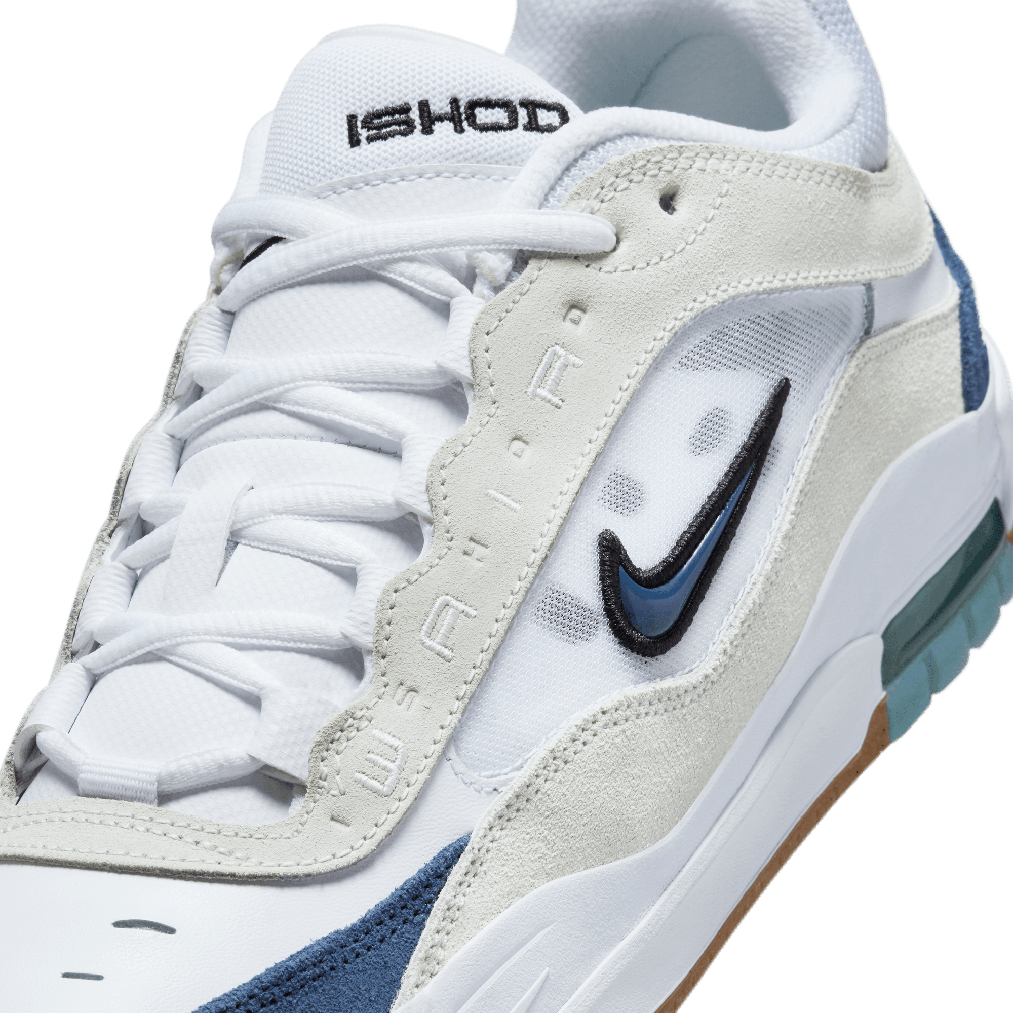 White/Navy Air Max Ishod 2 Nike SB Skate Shoe Detail