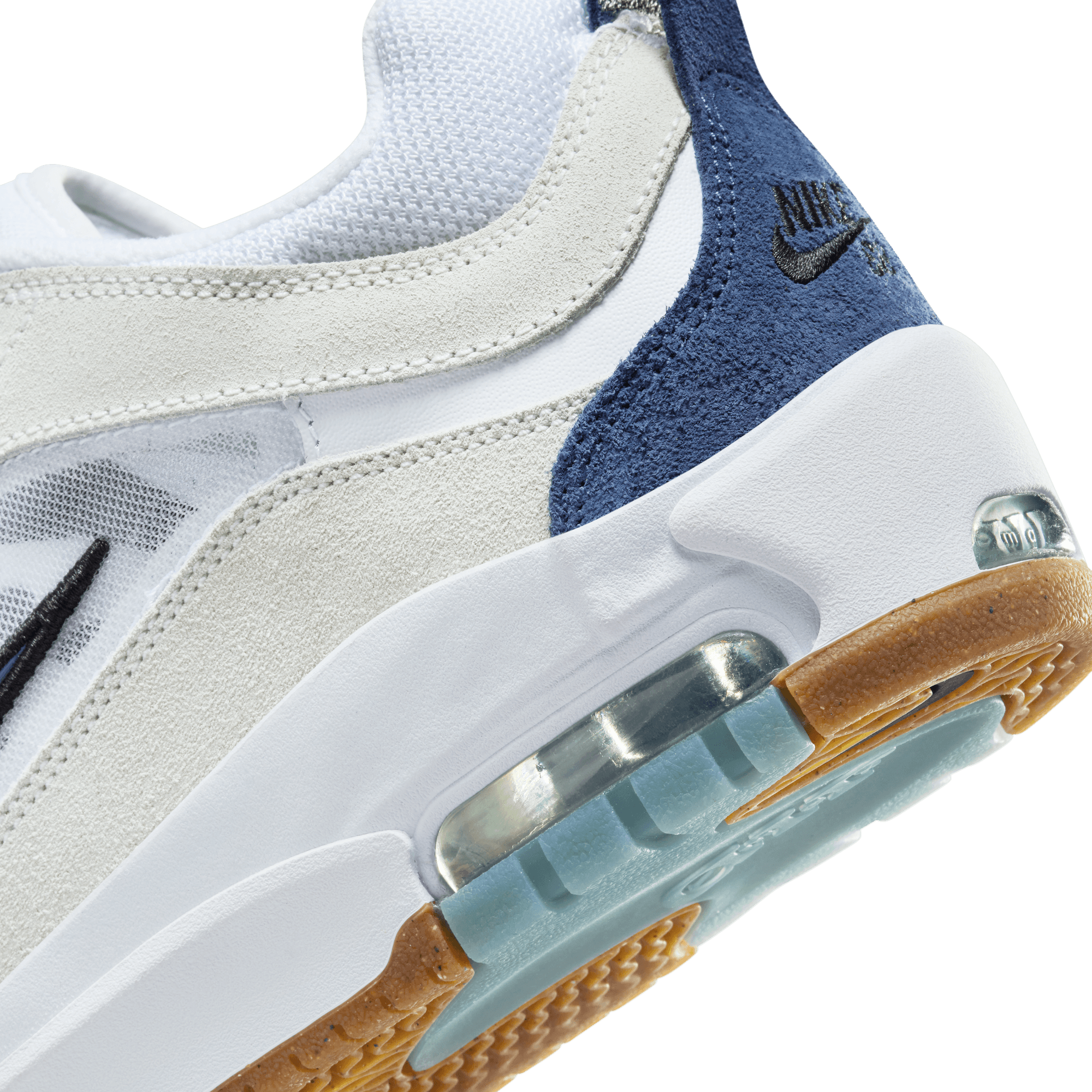 White/Navy Air Max Ishod 2 Nike SB Skate Shoe Detail