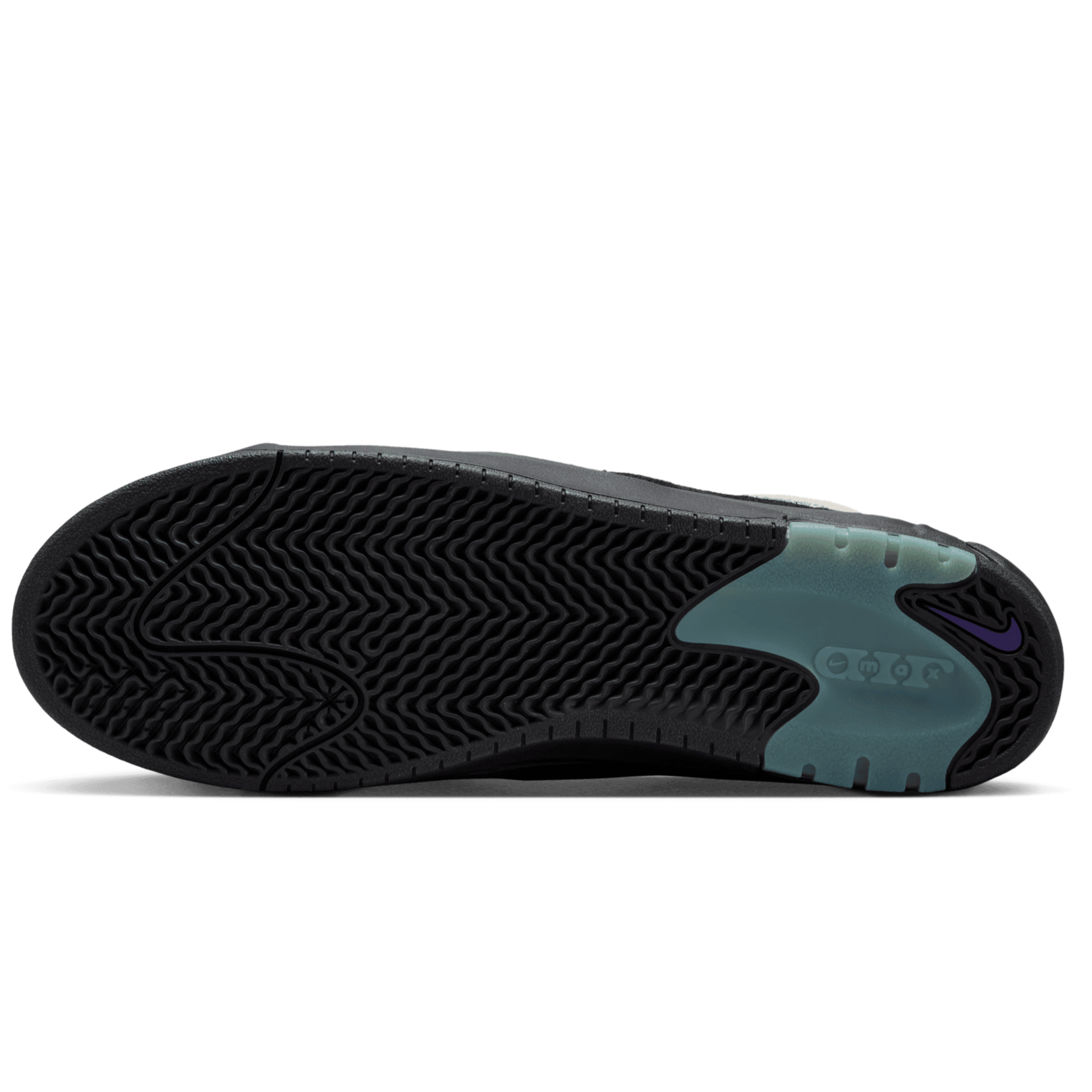 White/Black/Purple Wair Max 2 Nike SB Skate Shoe Bottom