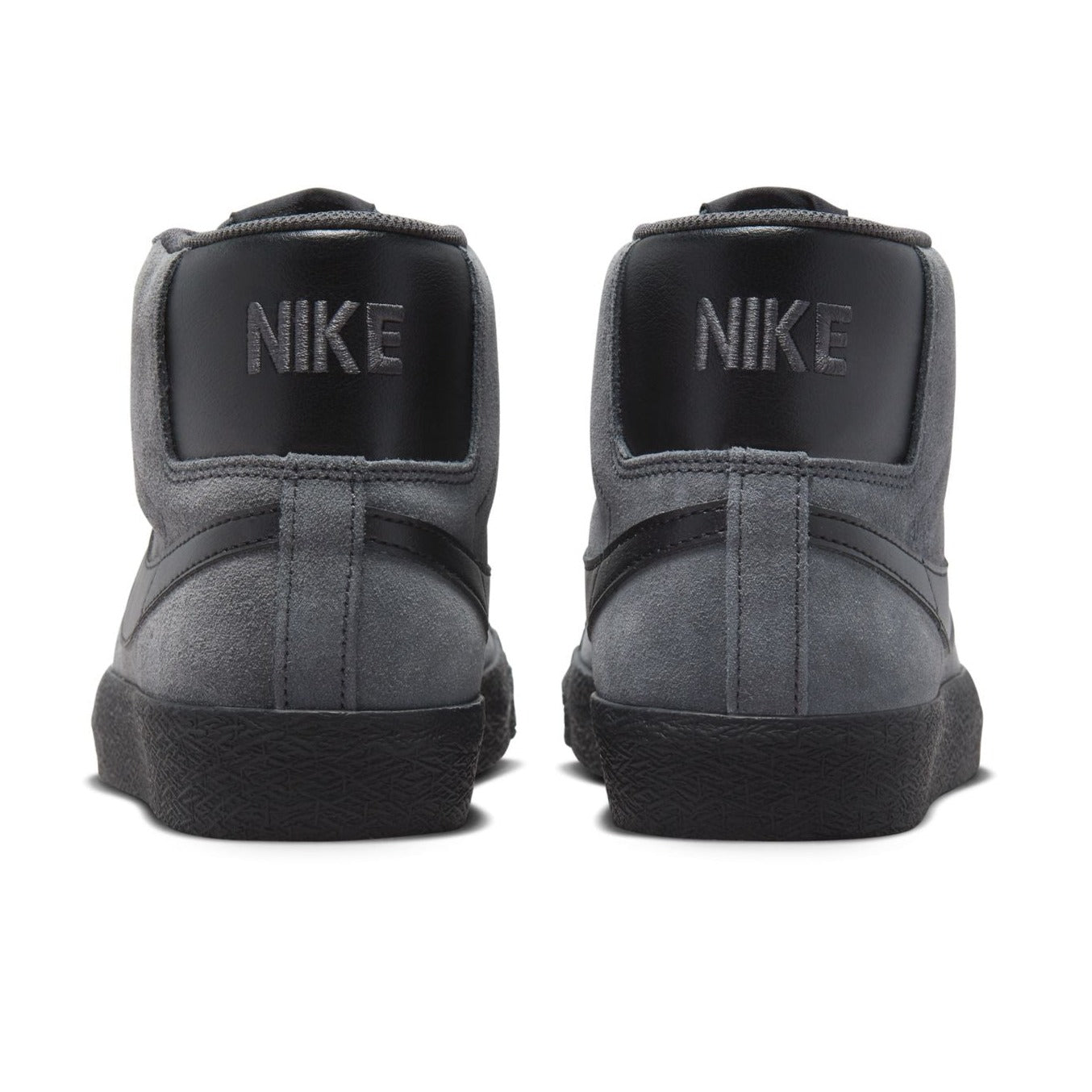 Anthracite/Black Blazer Mid Nike SB Skate Shoe Back
