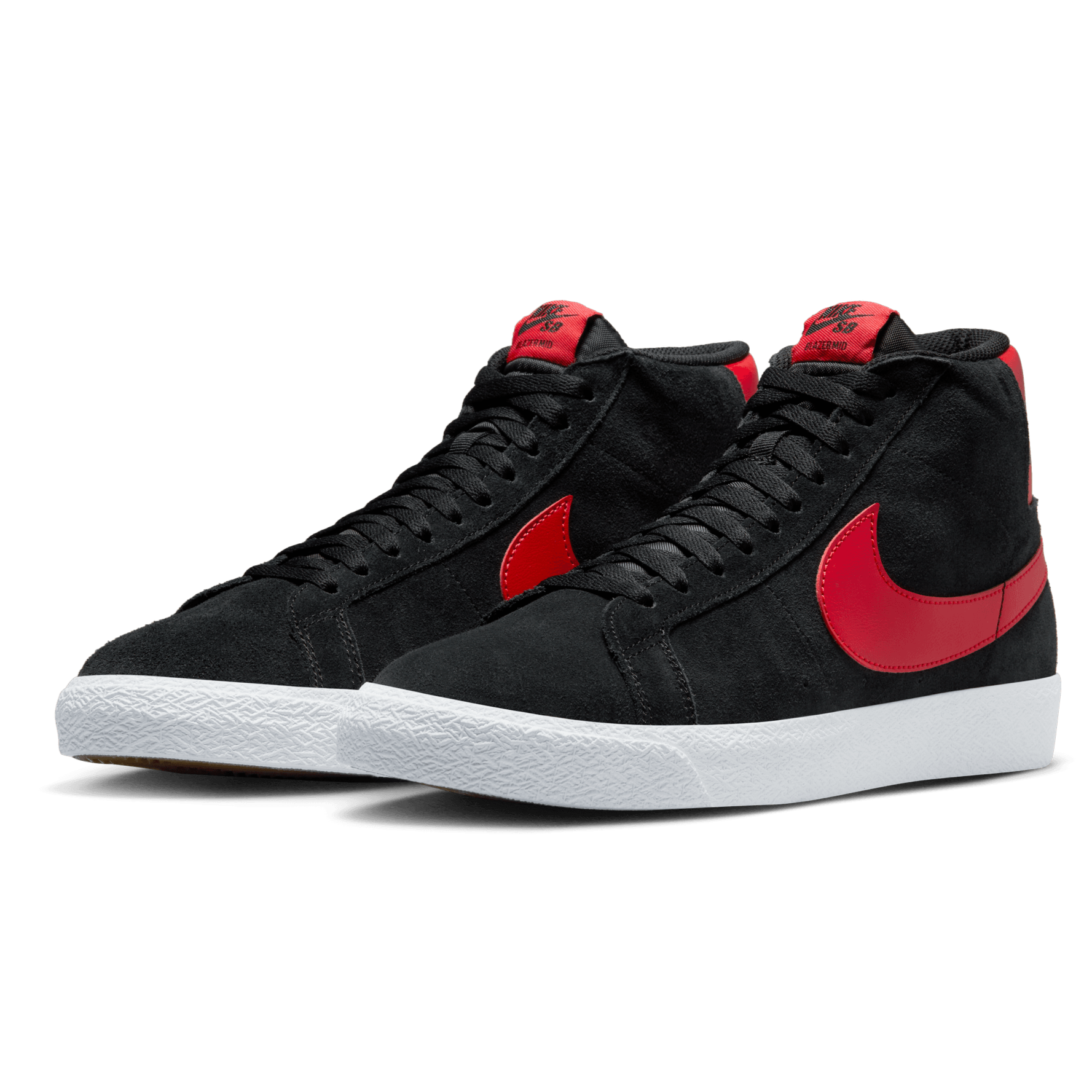 Black/Red Blazer Mid Nike SB Skate Shoe Front