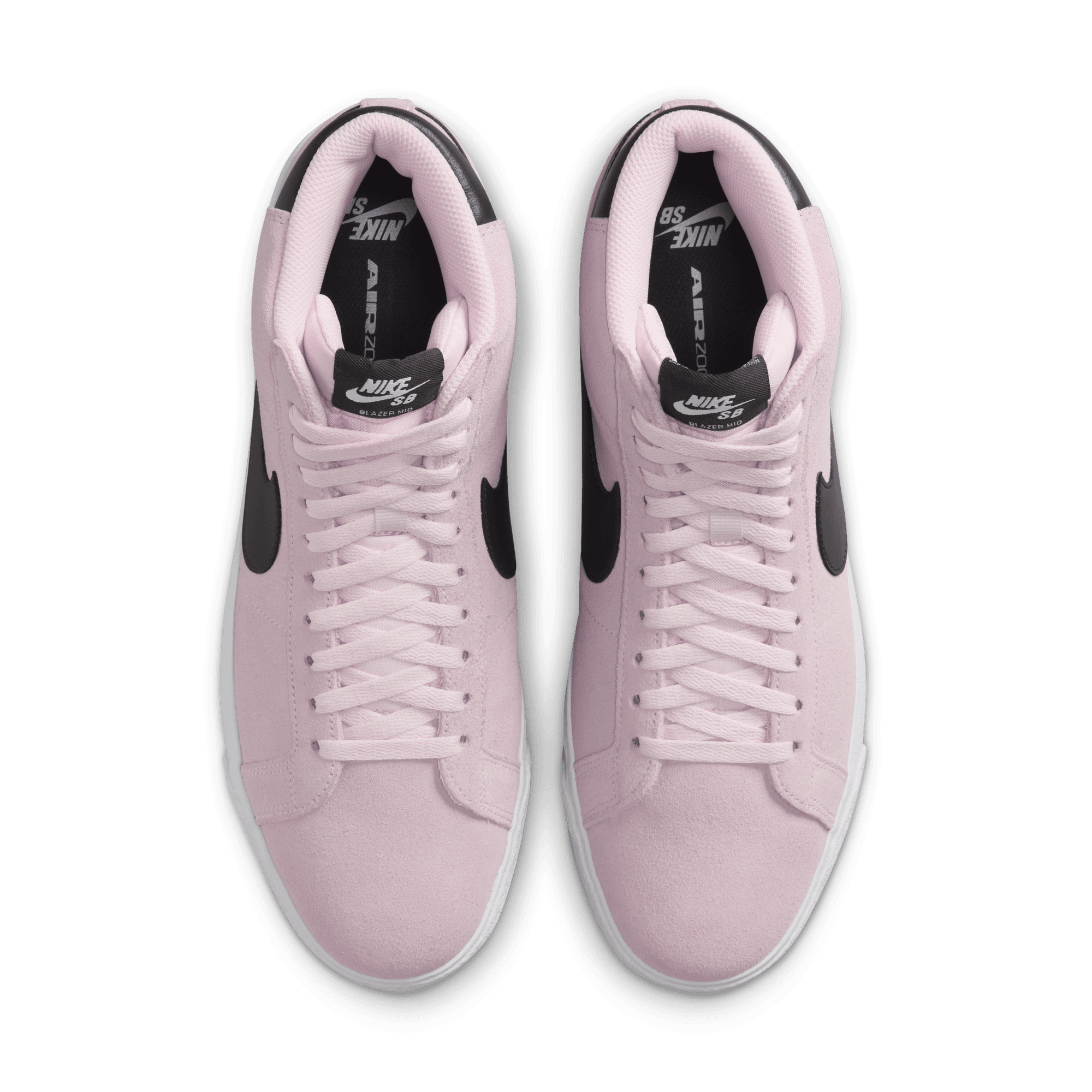 Pink Foam Blazer Mid Nike SB Skate Shoe Top