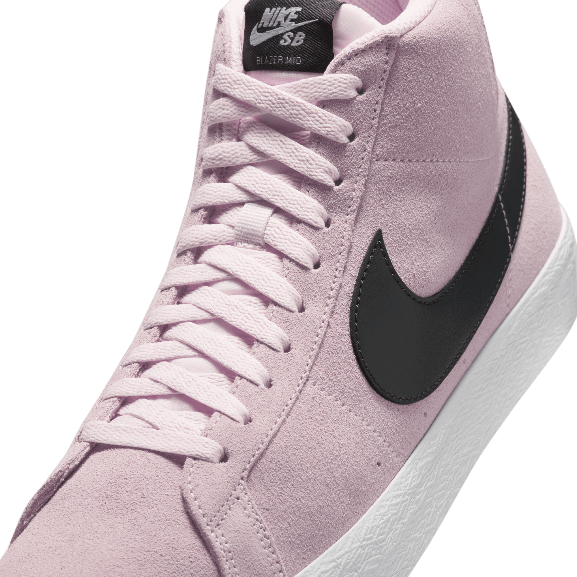 Pink Foam Blazer Mid Nike SB Skate Shoe Detail