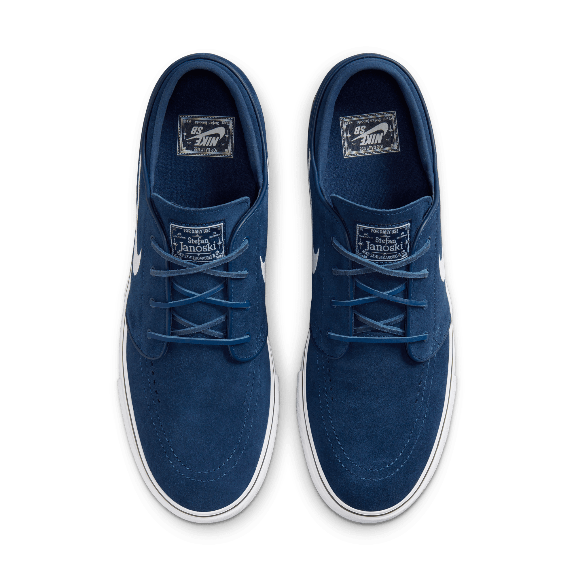 Navy/White Janoski+ Nike SB Skate Shoe Top