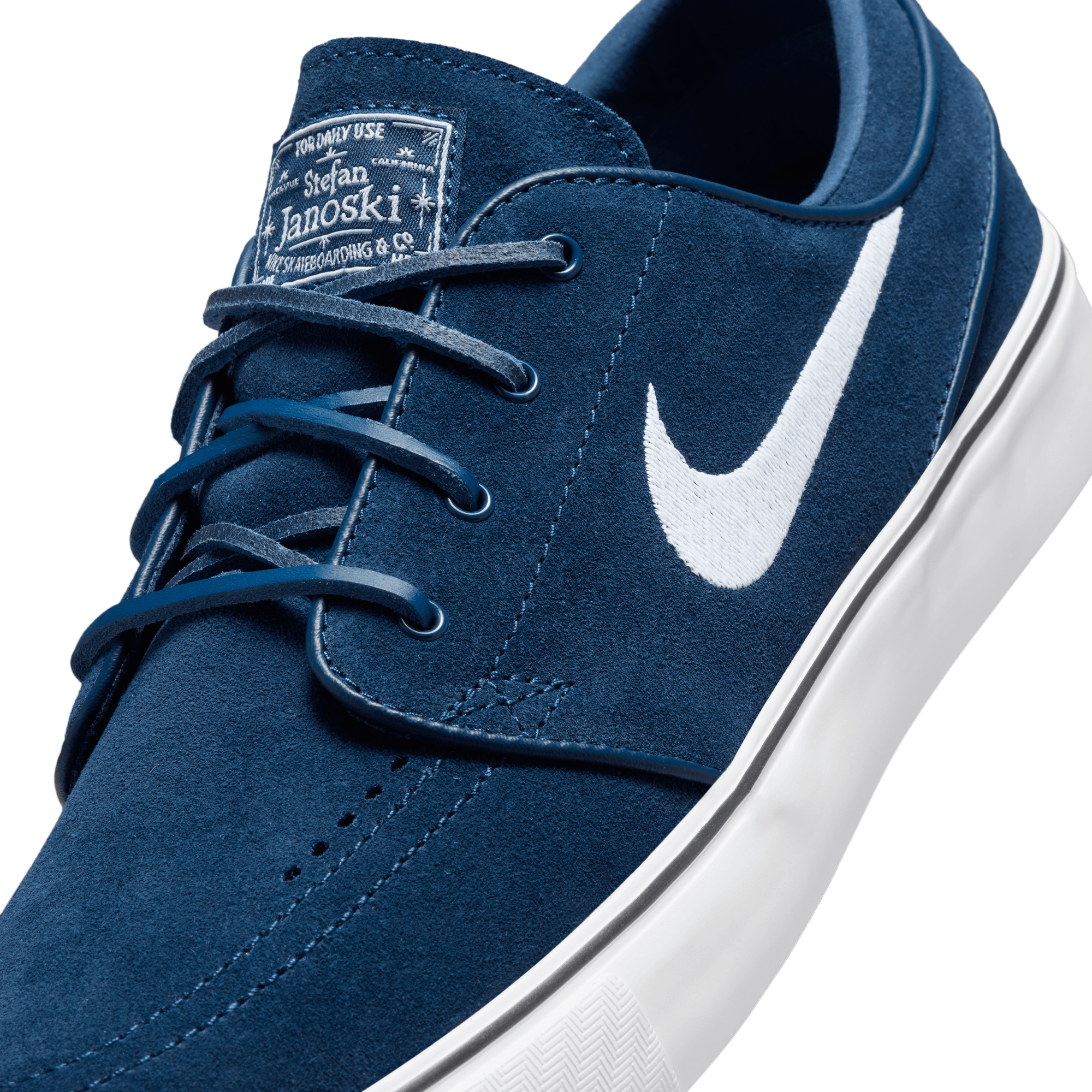 Navy/White Janoski+ Nike SB Skate Shoe Detail