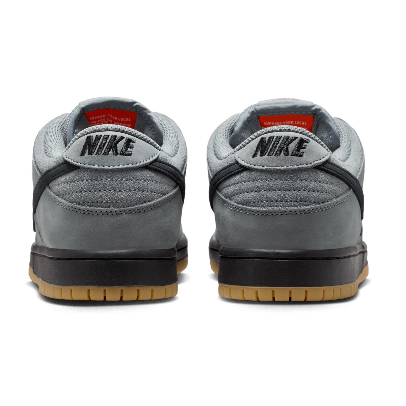 Cool Grey ISO Dunk Low Pro Nike SB Skate Shoe back