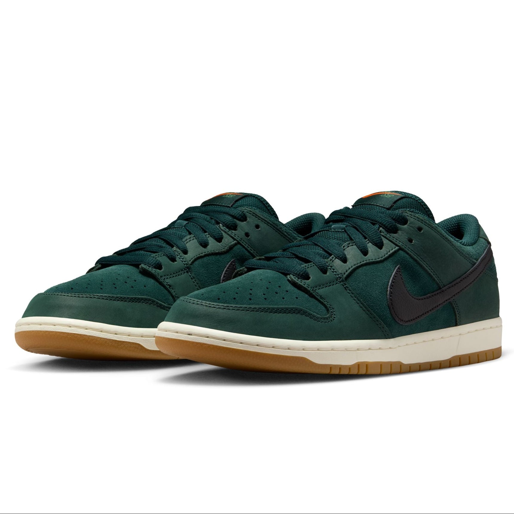 Deep Fir Orange Label Nike SB Dunk Low Skate Shoe Front