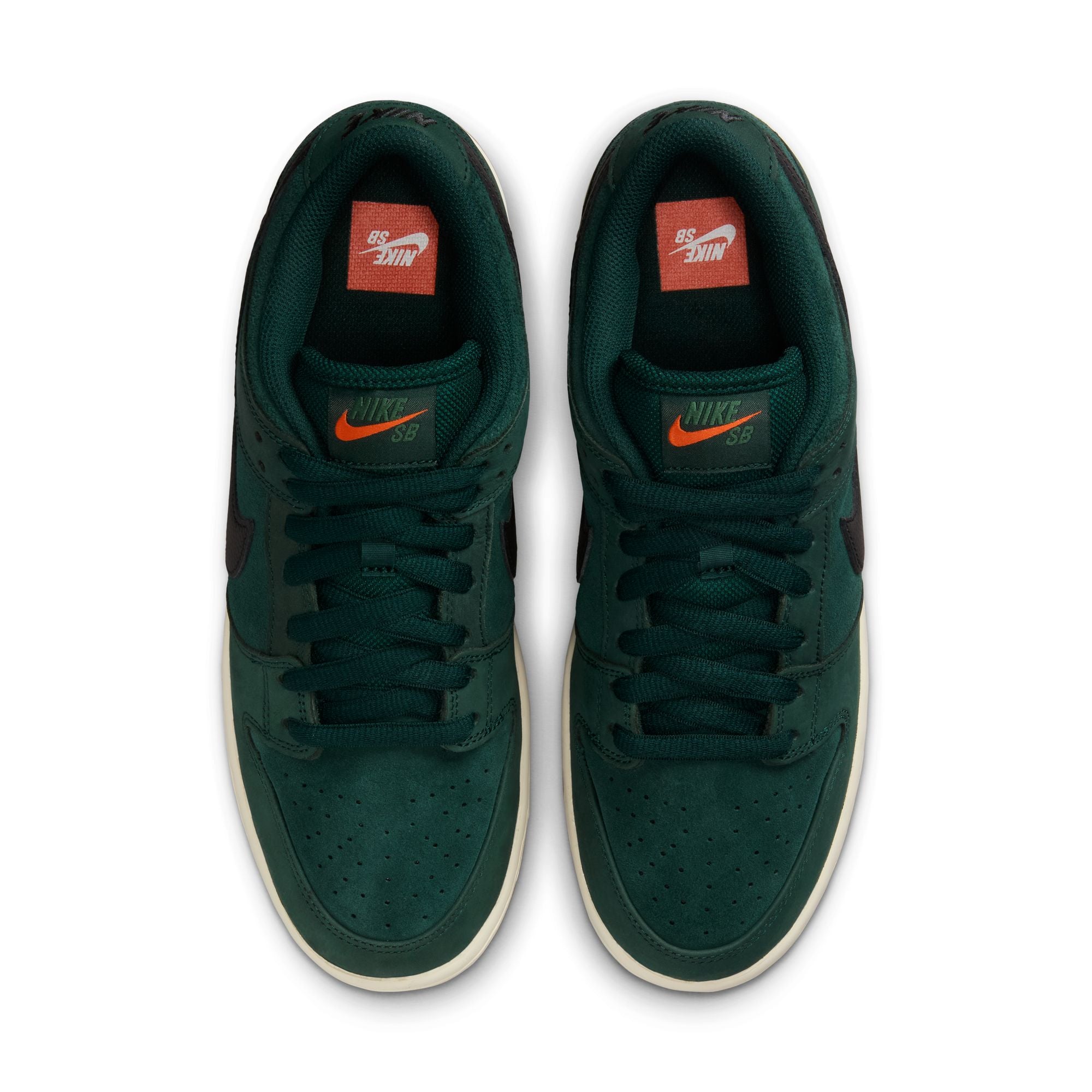 Deep Fir Orange Label Nike SB Dunk Low Skate Shoe Top