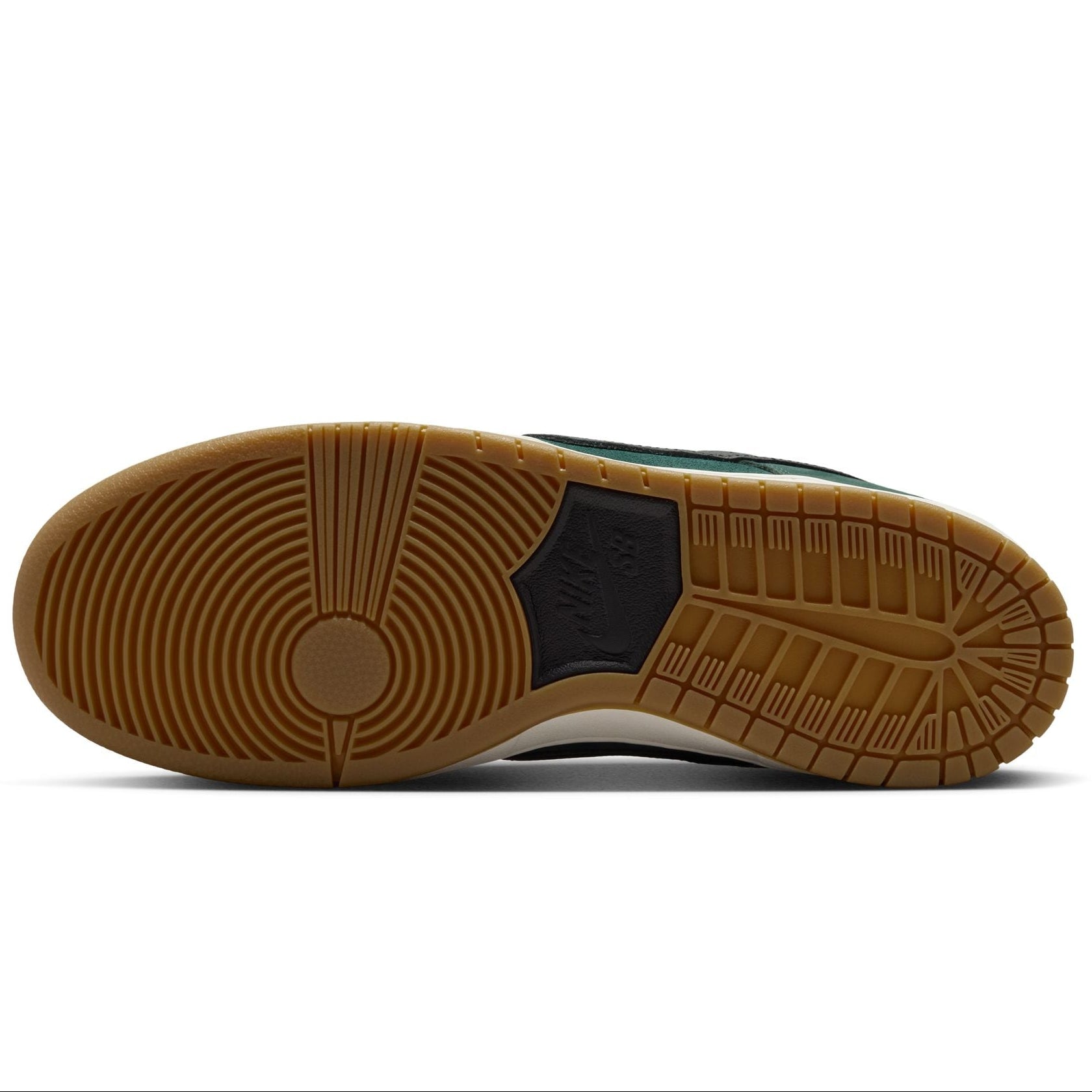 Deep Fir Orange Label Nike SB Dunk Low Skate Shoe Bottom