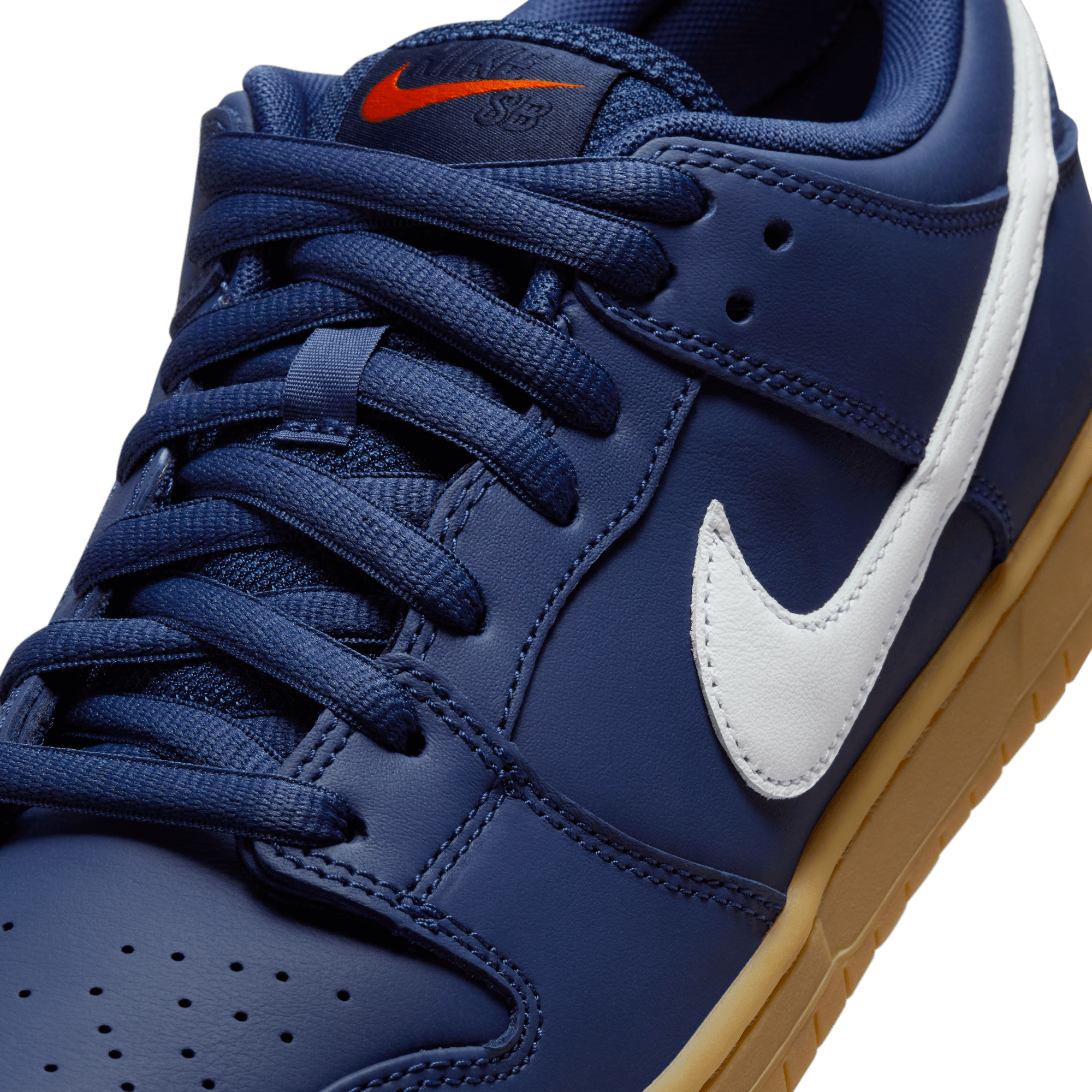 Navy Orange Label Nike SB Dunk Low Detail