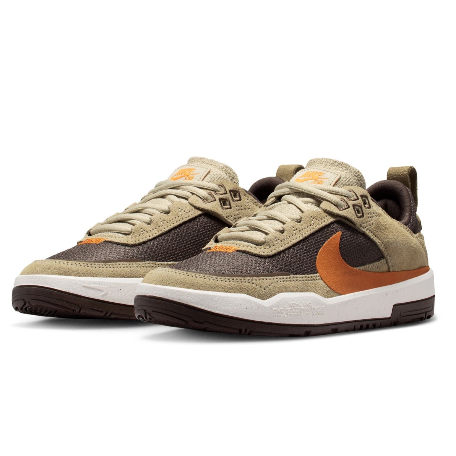 Desert Sand Kids Day One Nike SB Skate Shoe Front