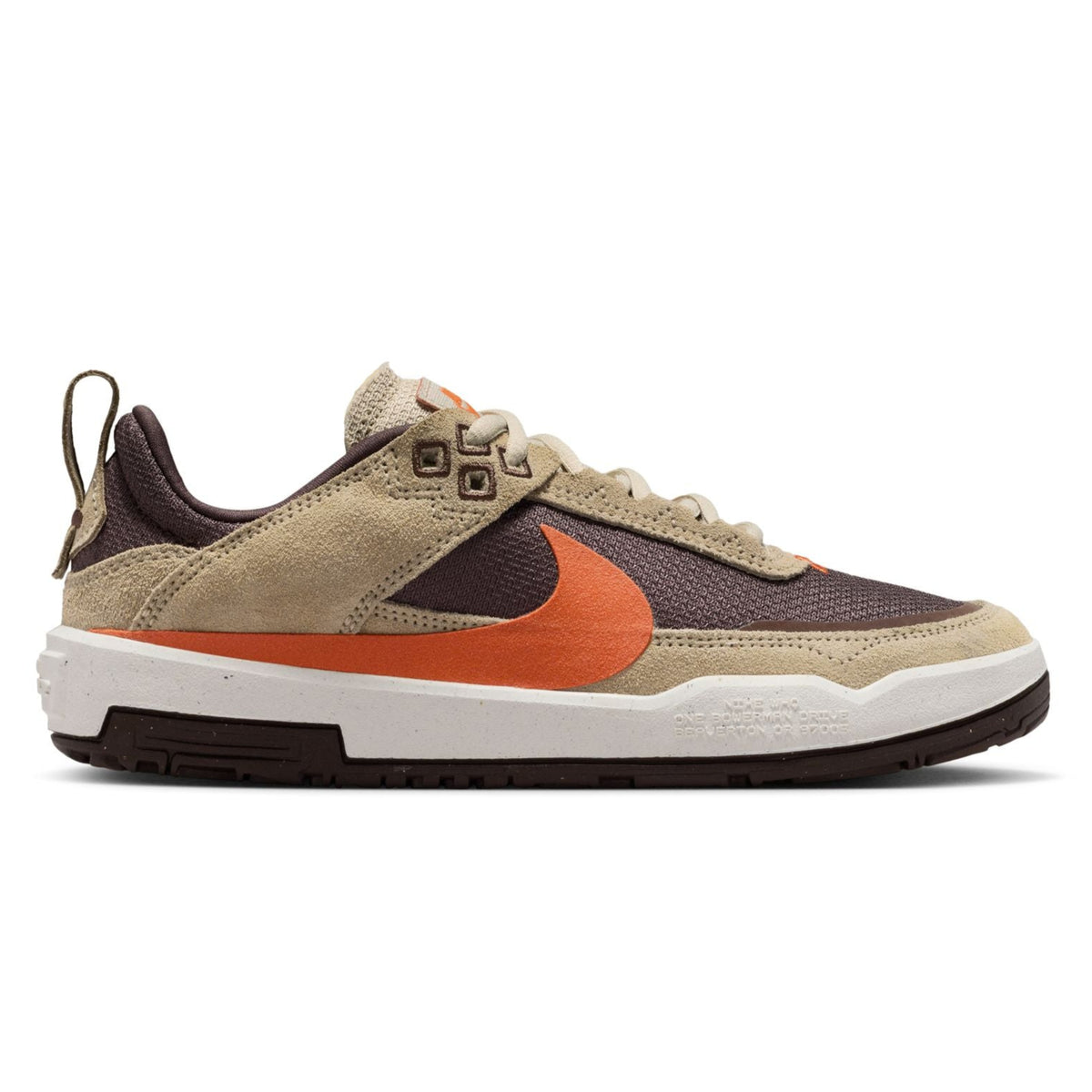 Nike SB Big Kids Day One Skateboard Shoe - Desert Khaki/Campfire Orang