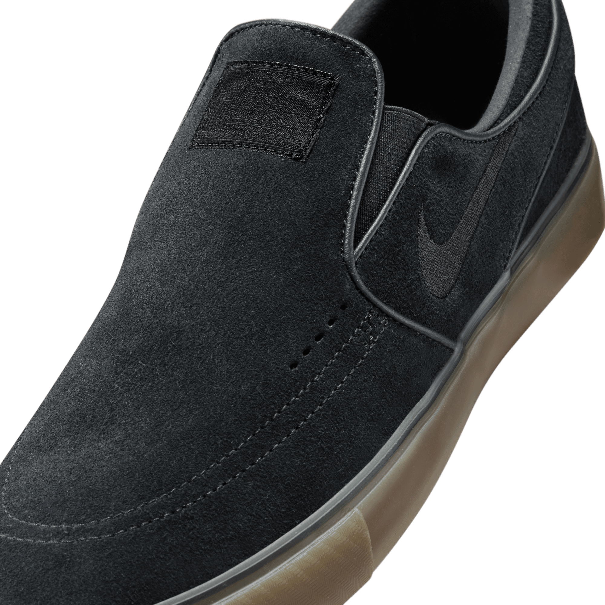 Black/Gum Janoski OG+ Nike SB Slip On Skate Shoe Detail