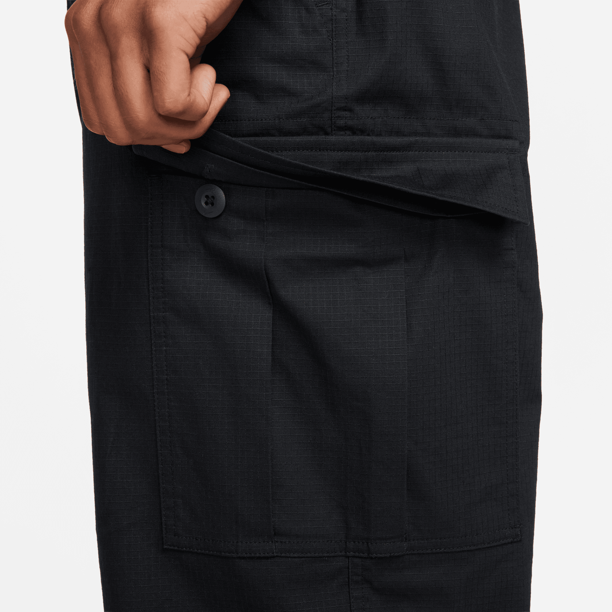 Black Kearny Nike SB Cargo Skate Pants Detail