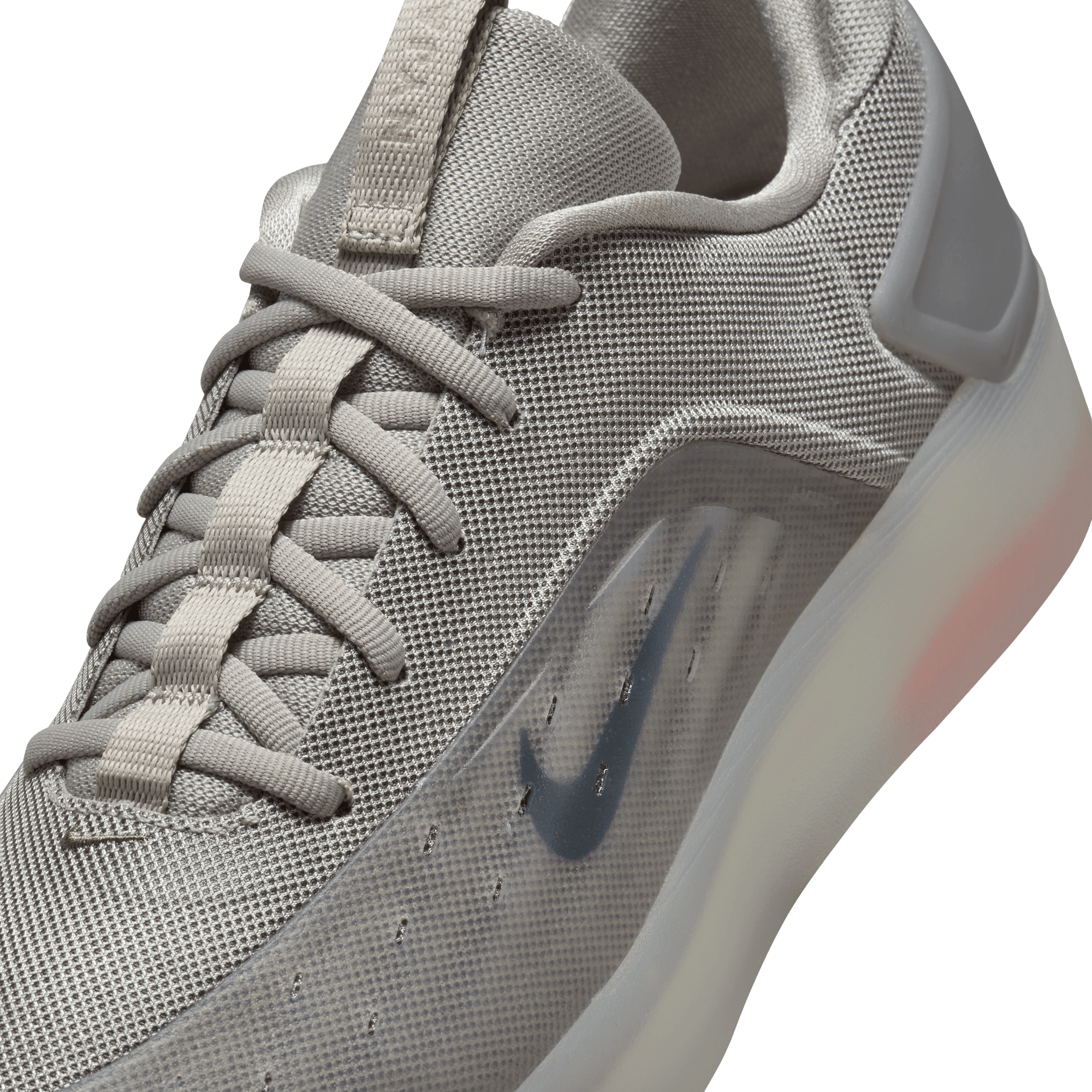 College Grey Nyjah 4 Nike SB Skate Shoe Detail