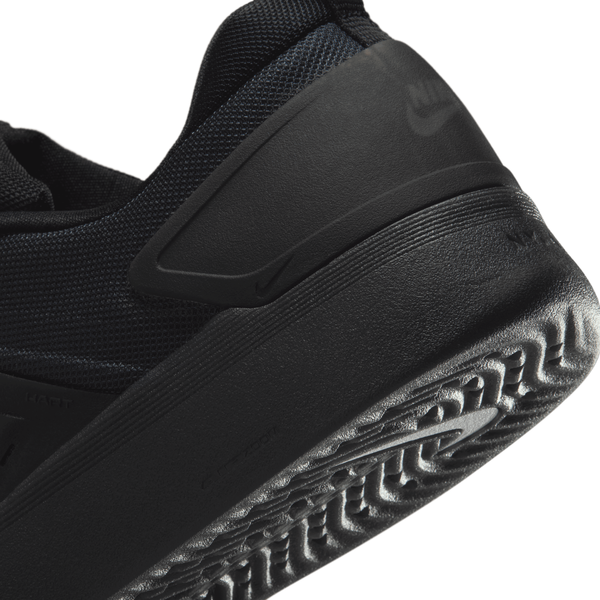 Black/White Nyjah 4 Nike SB Skate Sho Detail