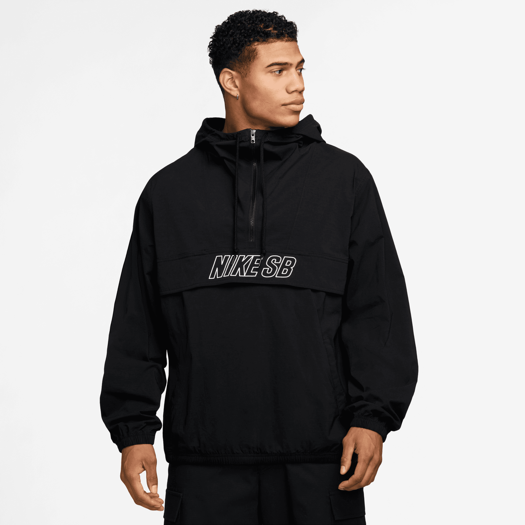 Nike SB Skate Anorak Jacket - Black/White Nike SB Skate Anorak Jacket - Black/White