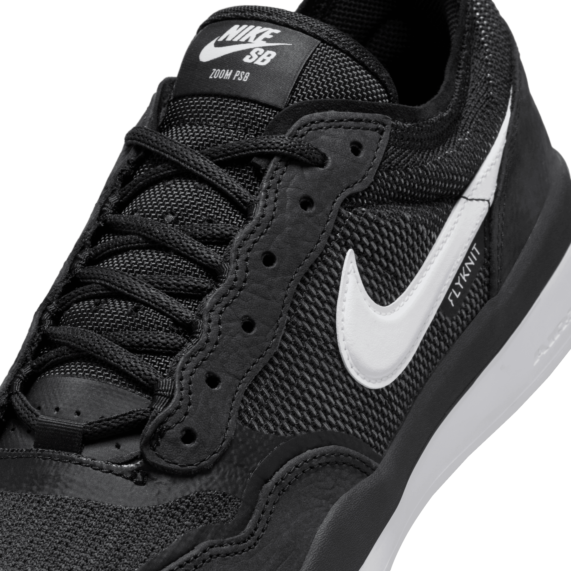 Black/White PS8 Nike SB Skate Shoe Detail