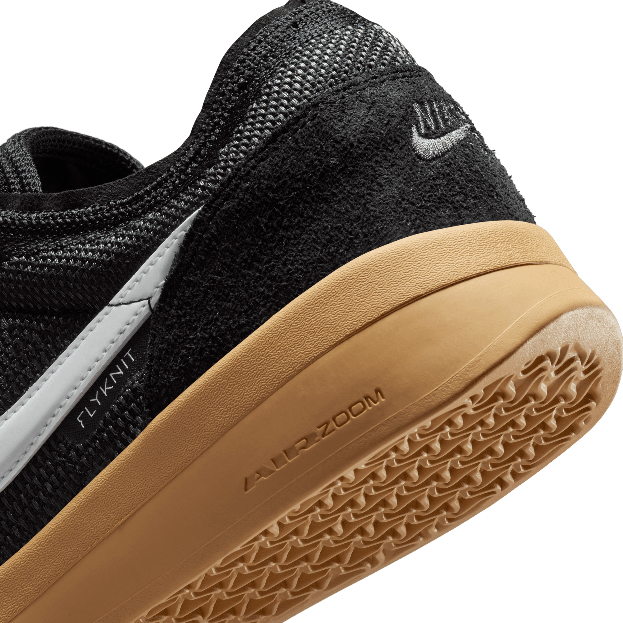 Black/Gum PS8 Nike SB Skate Shoe Detail
