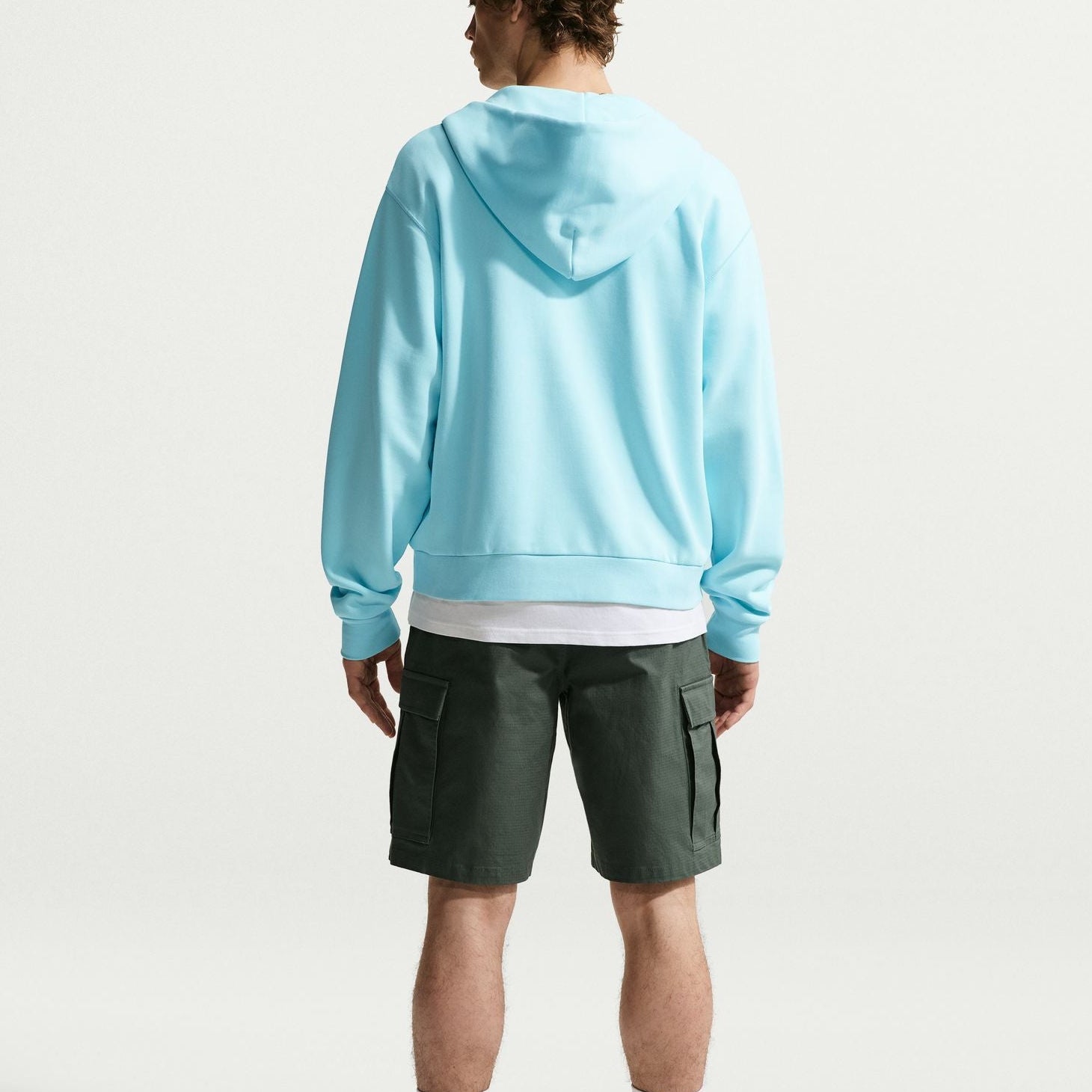 Glacier Blue Nike SB Zip Up Hoodie Back