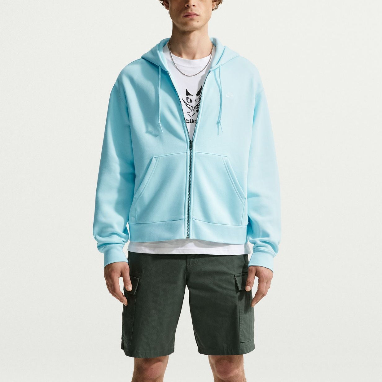 Glacier Blue Nike SB Zip Up Hoodie