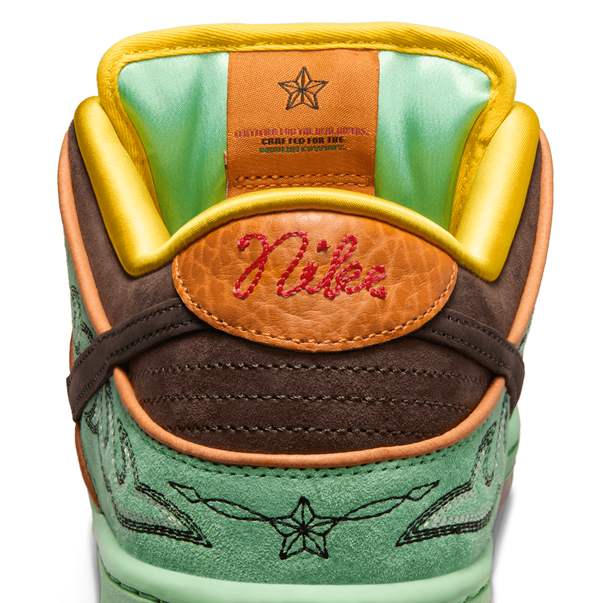 Rodeo Nike SB Dunk Low Skate Shoe Detail