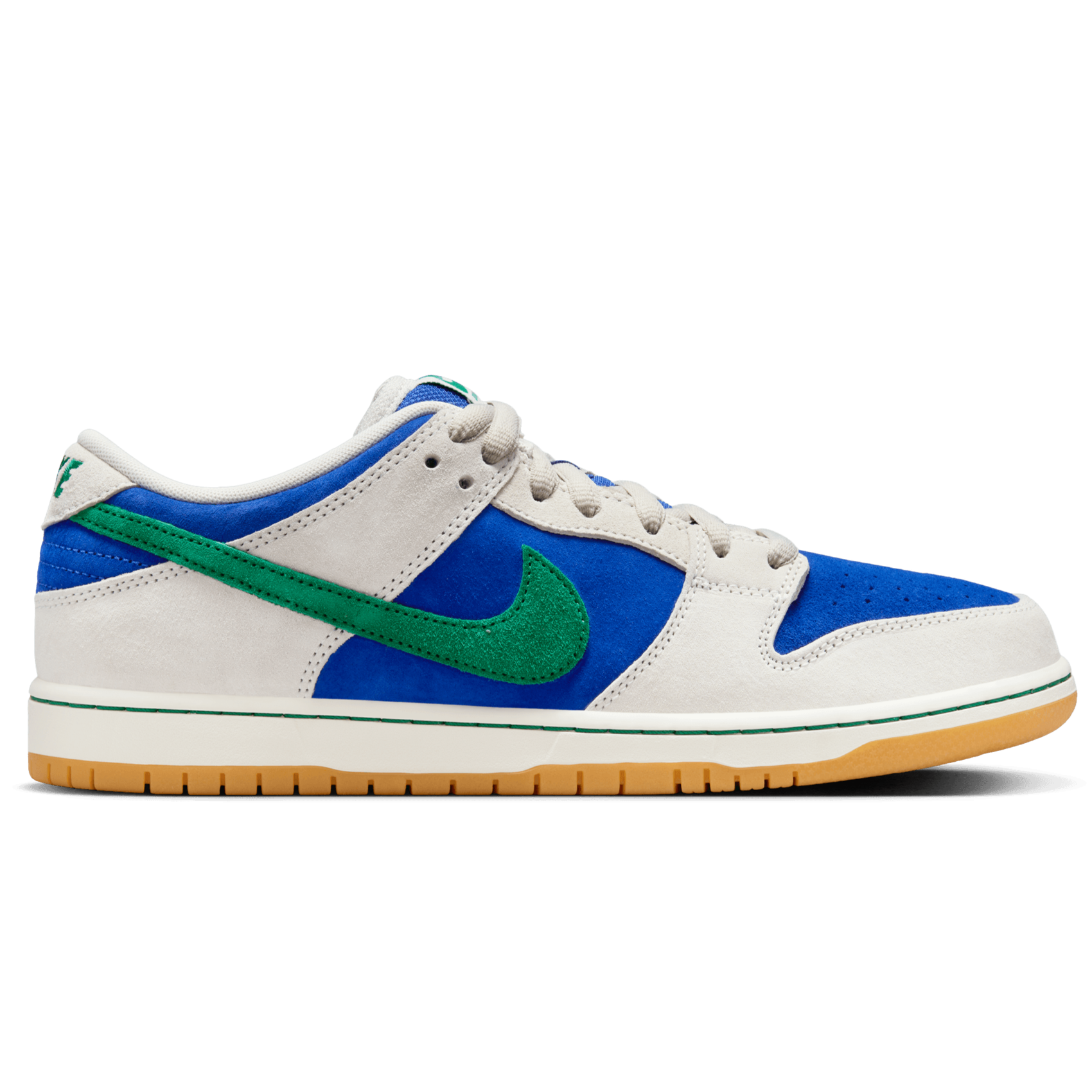 Phantom/Malachite Dunk Low Pro Nike SB skate shoe