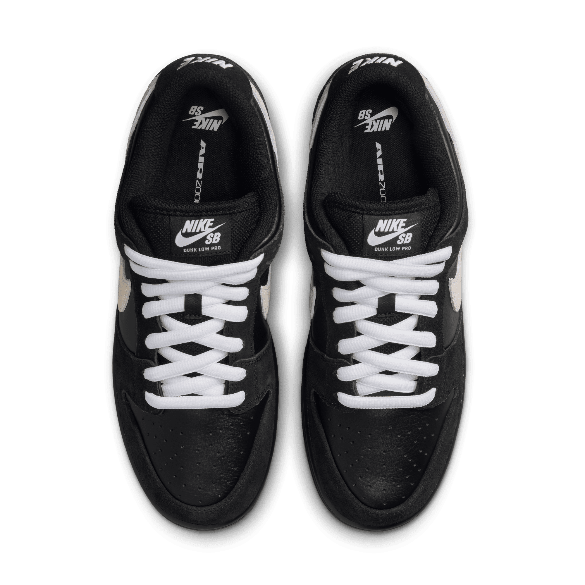 Black/Gum Dunk Low Pro Nike SB Skate Shoe Top