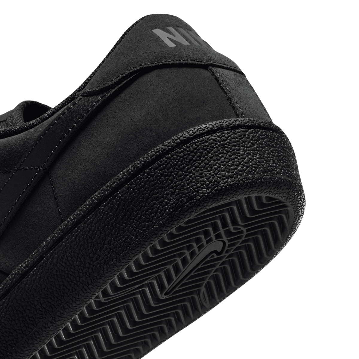Black/Black Tennis Classic Nike SB Skate Shoe Detail