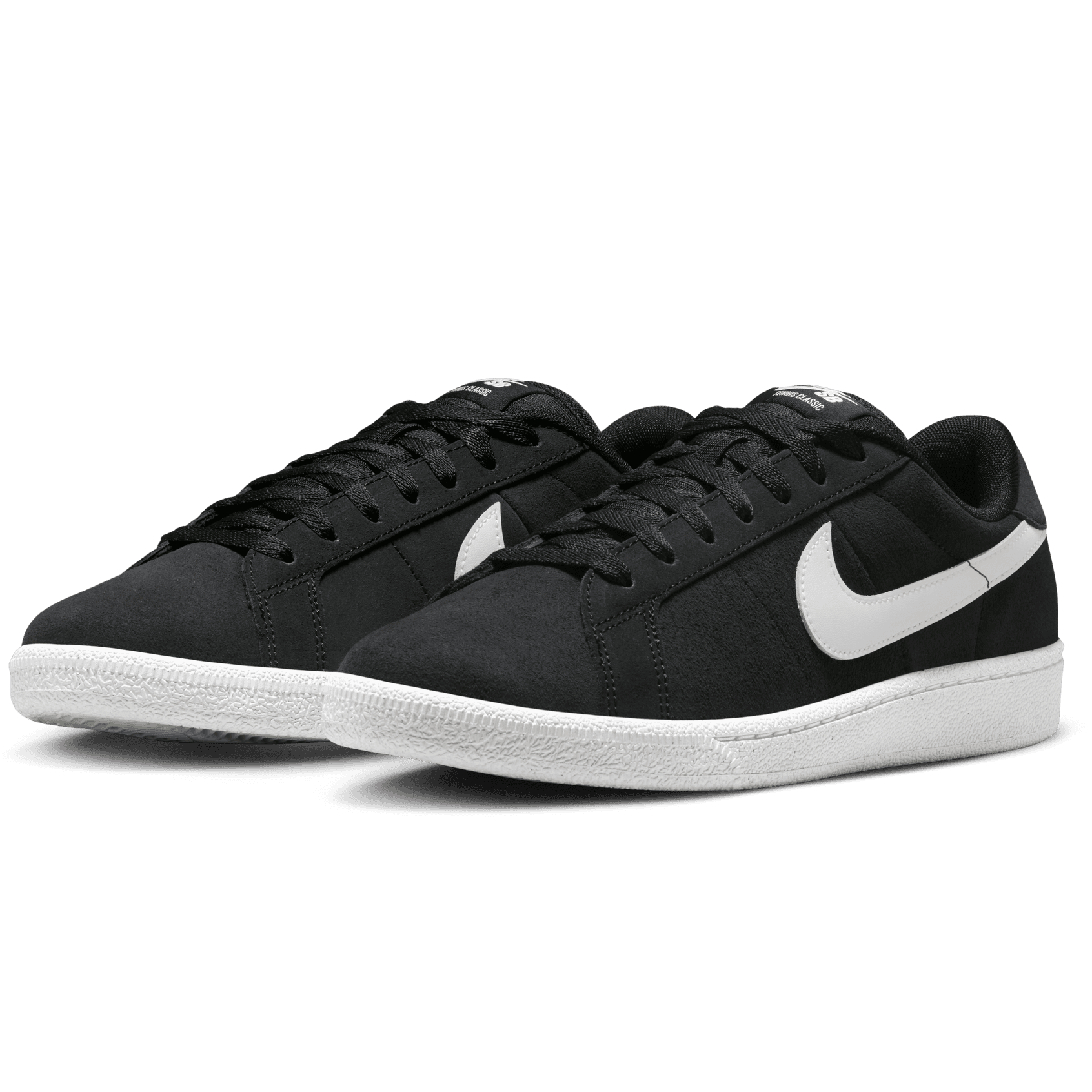 Black/White Tennis Classic Nike SB Skate Shoe Front