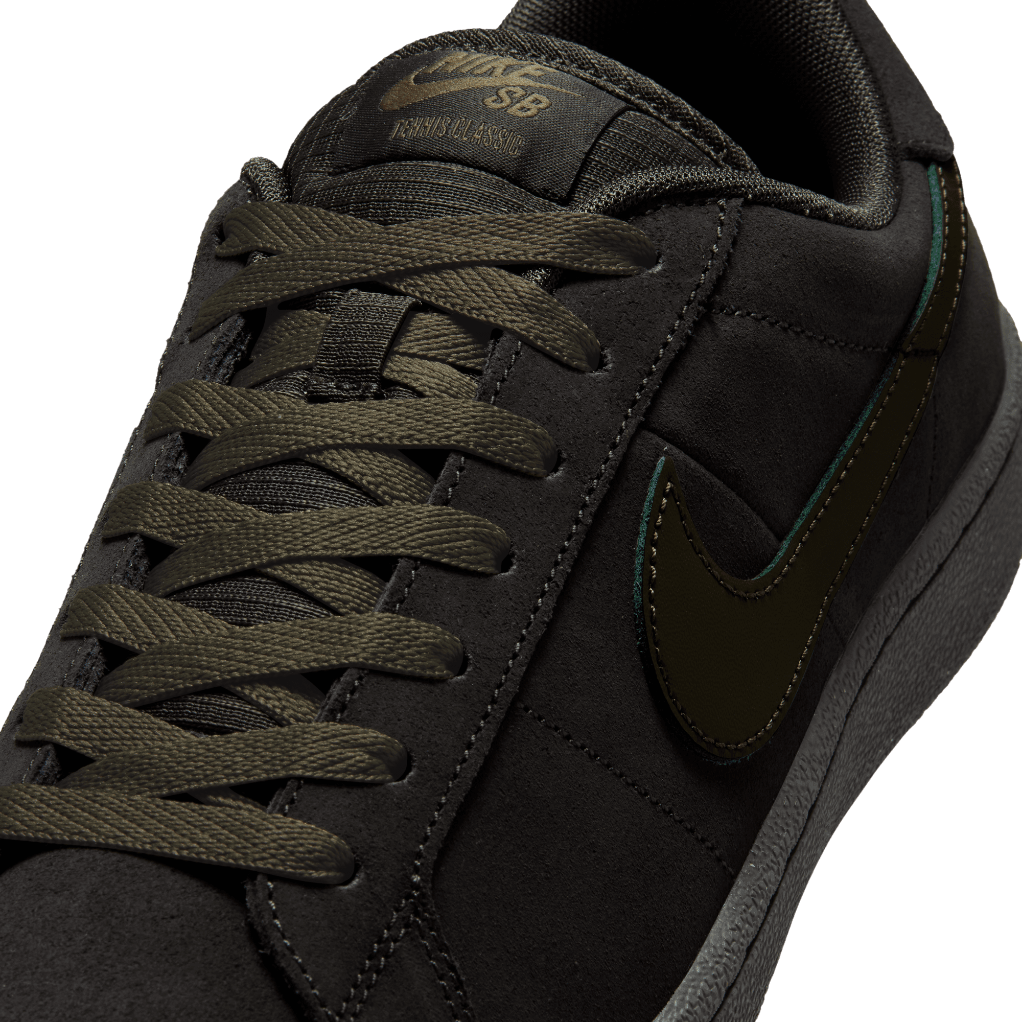 Deep Pewter Tennis Classic Nike SB Skate Shoe Detail