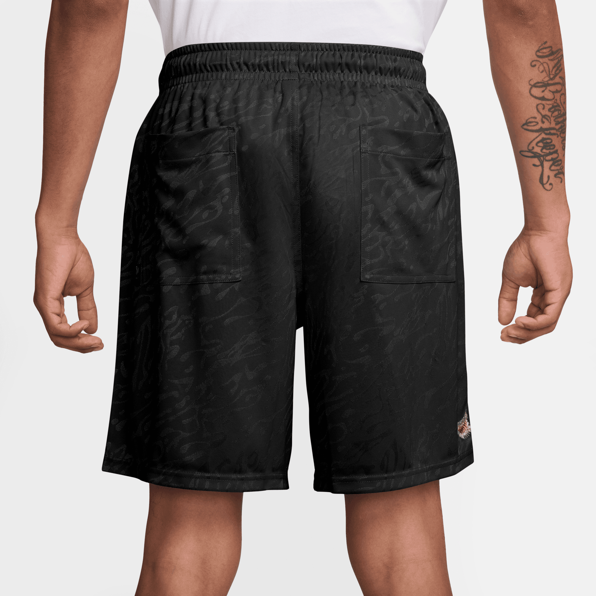 Black/White DRI-FIT Nike SB Shorts Back