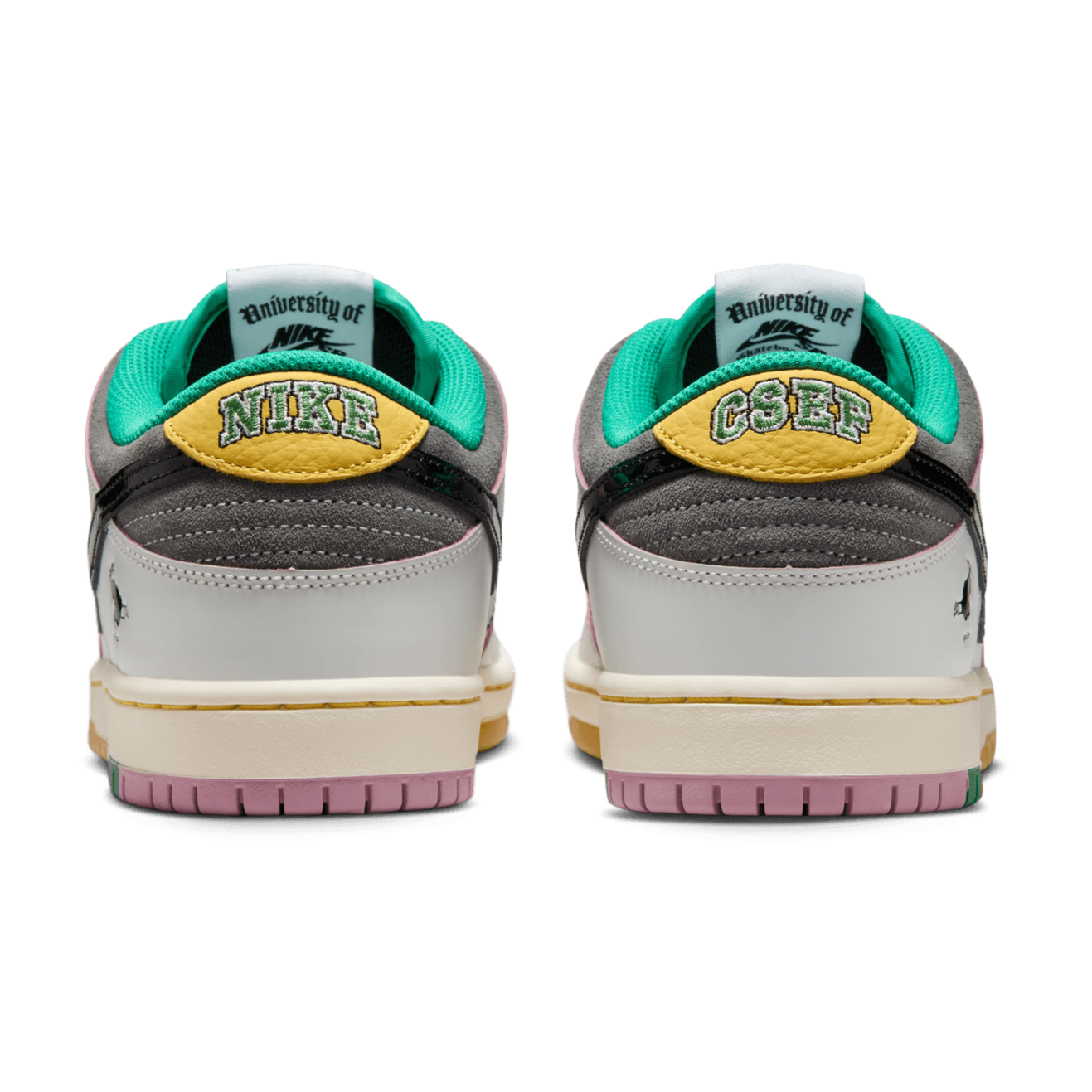 CSEF Nike SB Dunk Low Pro Skate Shoe Back