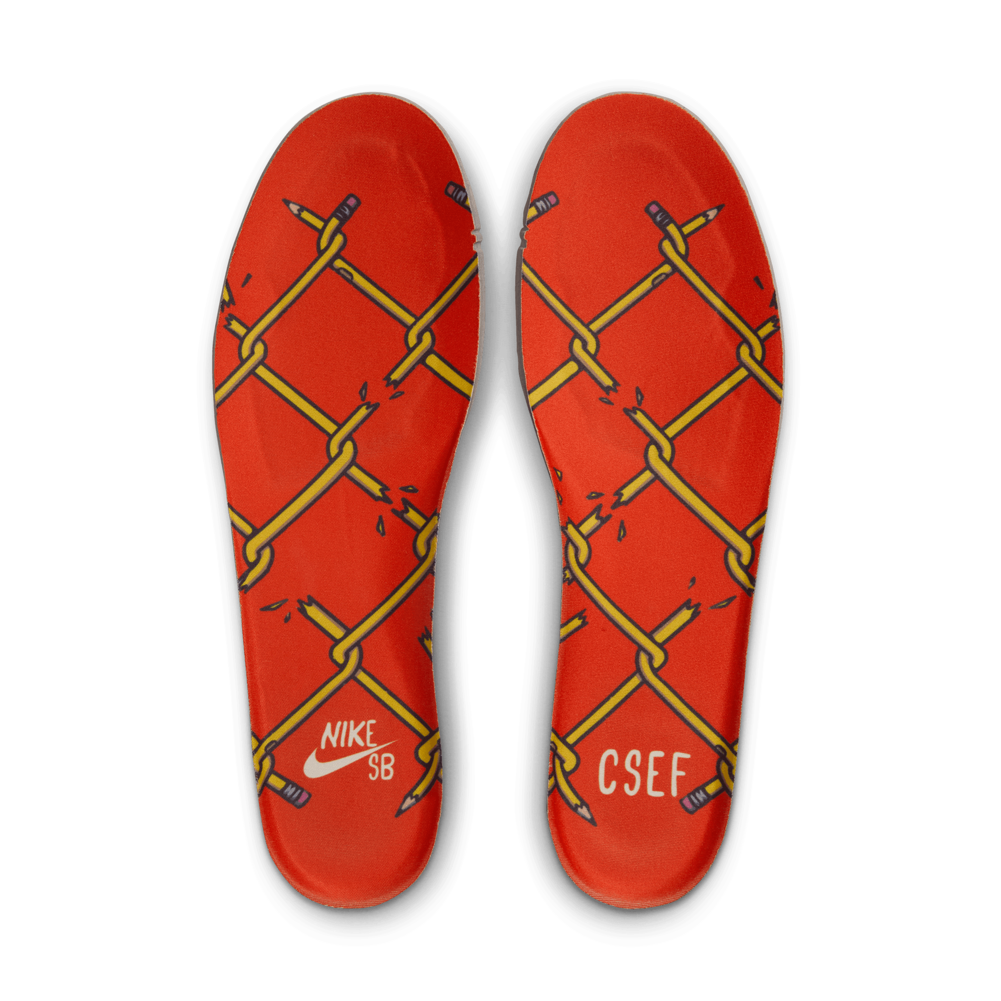 CSEF Nike SB Dunk Low Pro Skate Shoe Detail