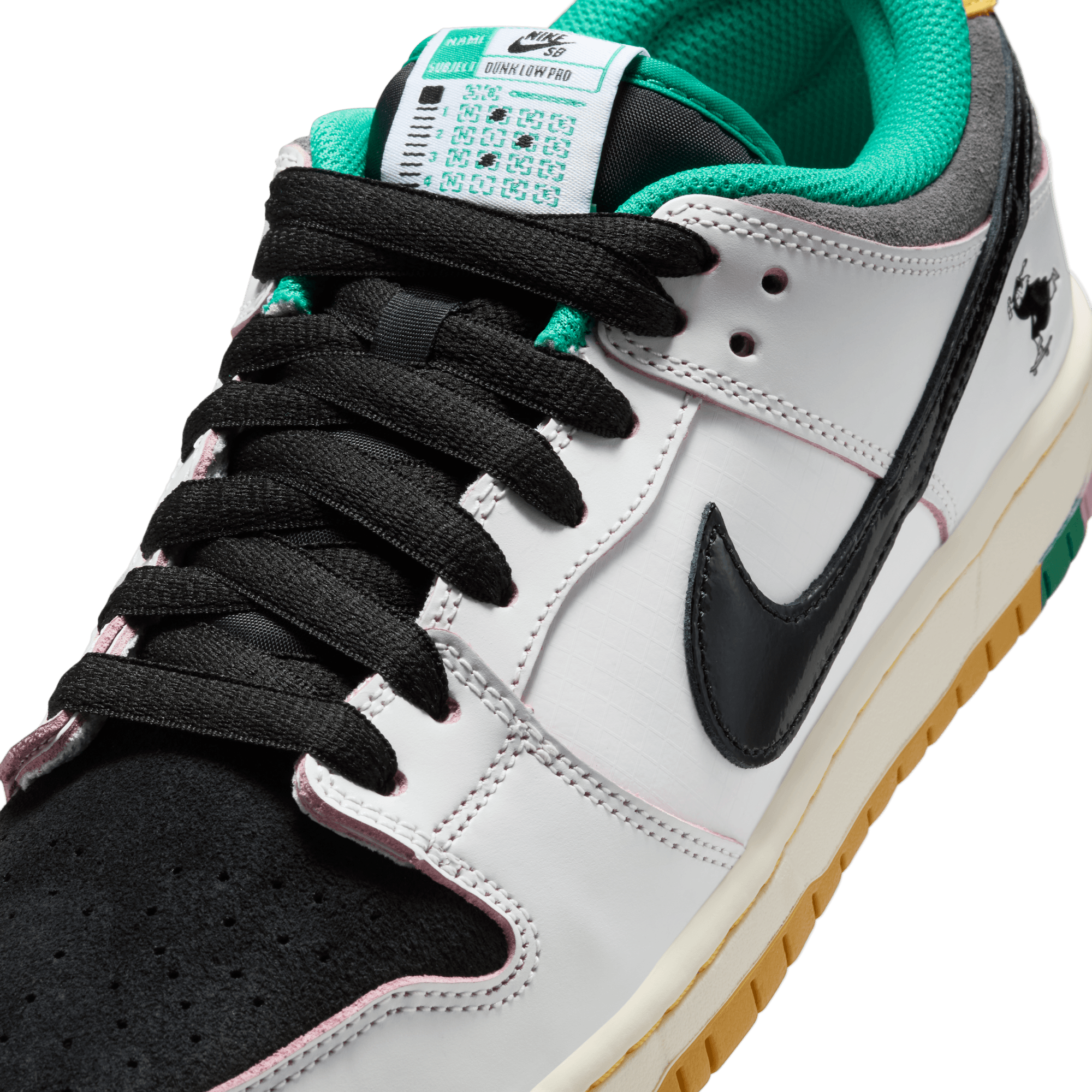 CSEF Nike SB Dunk Low Pro Skate Shoe Detail