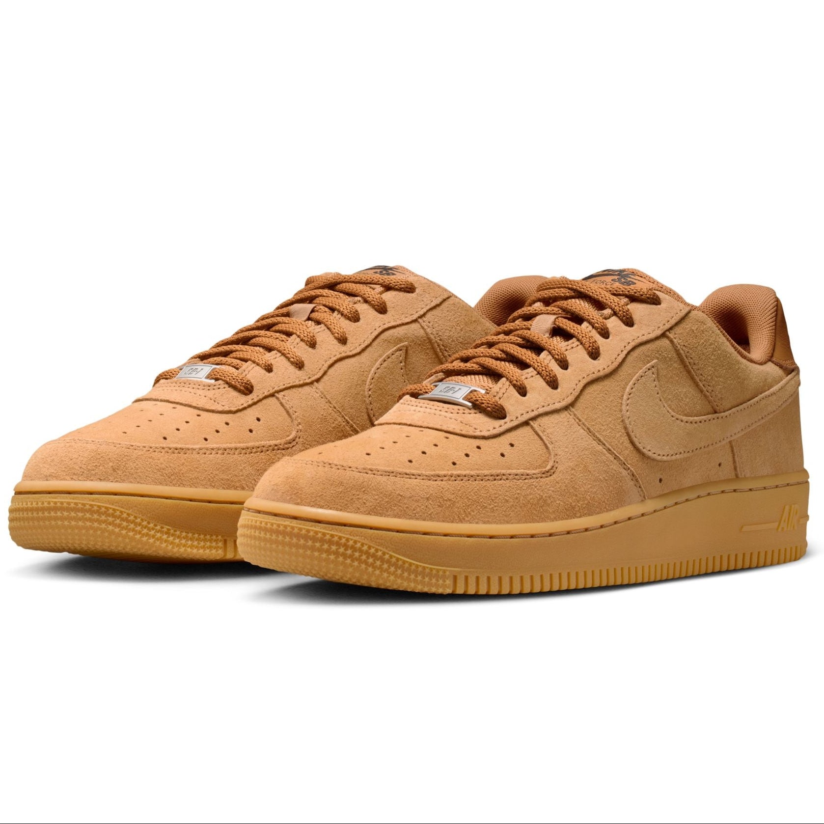 Flax Brown AF1 Nike SB Skate Shoe Front