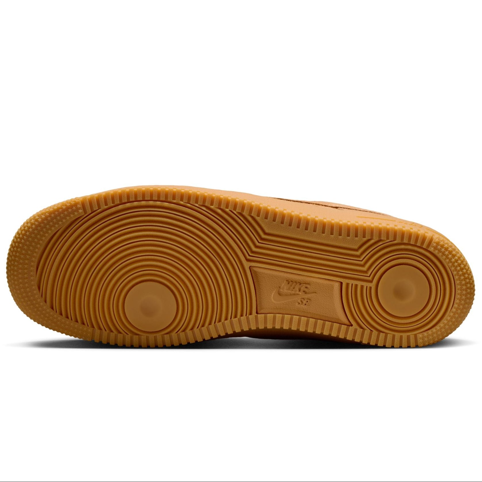 Flax Brown AF1 Nike SB Skate Shoe Bottom