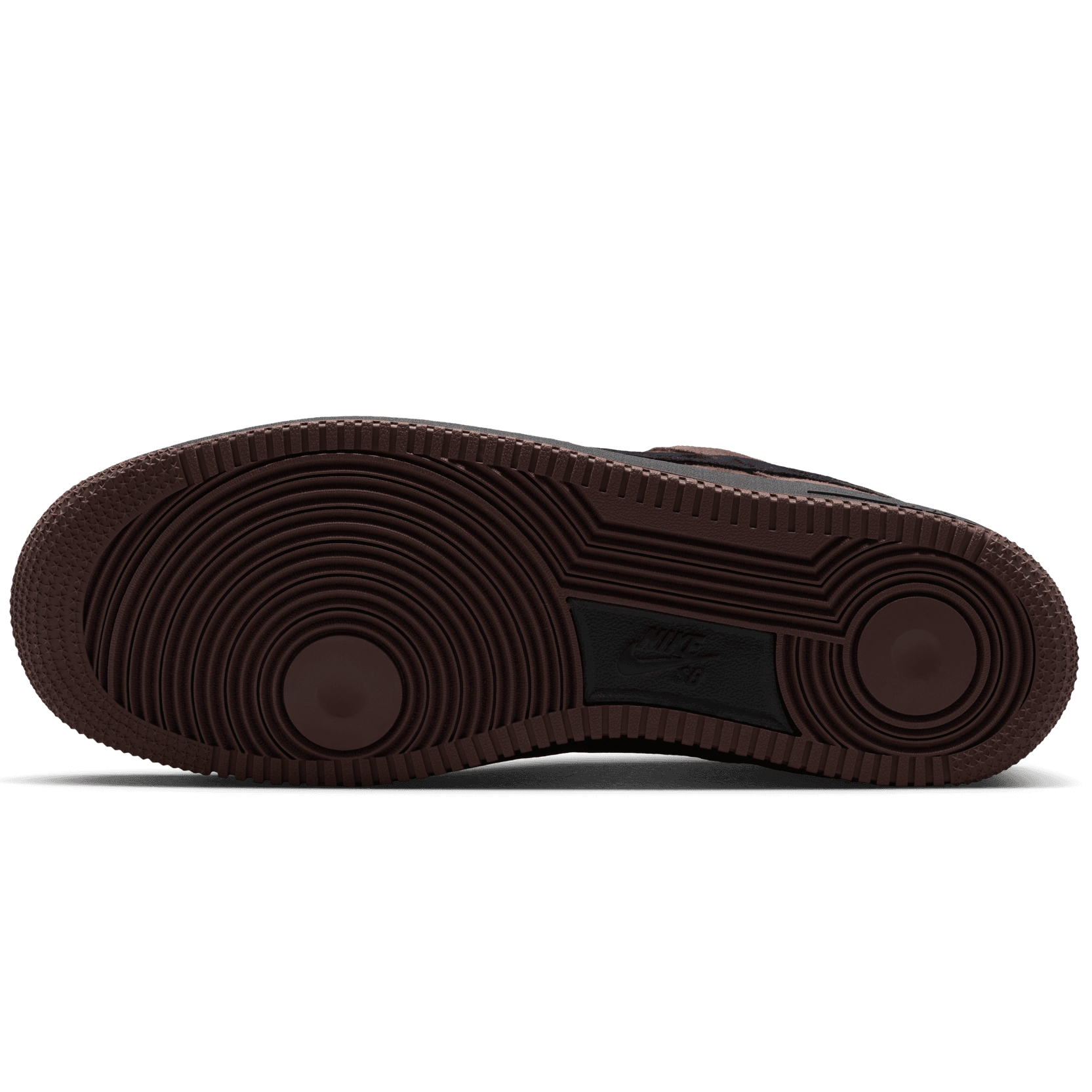 Lite Chocolate AF1 Nike SB Skate Shoe Bottom