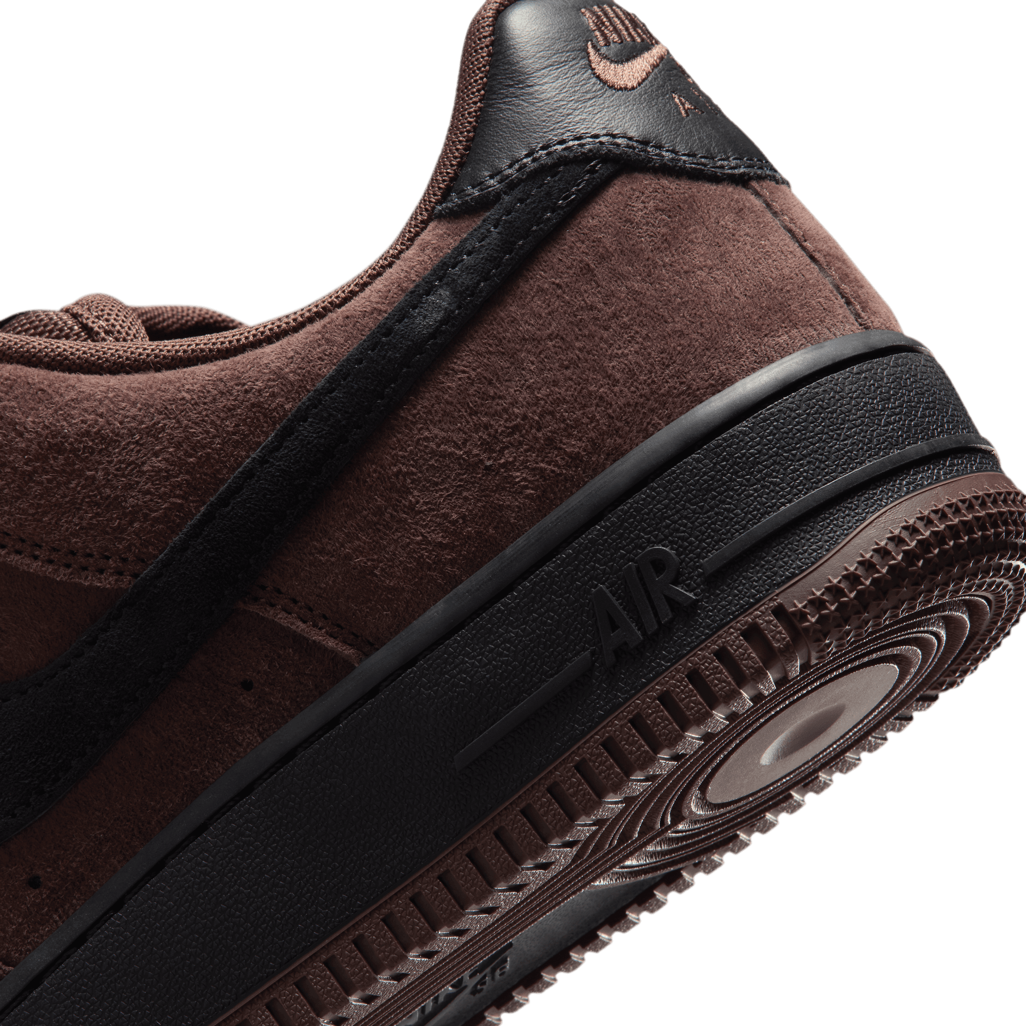 Lite Chocolate AF1 Nike SB Skate Shoe Detail