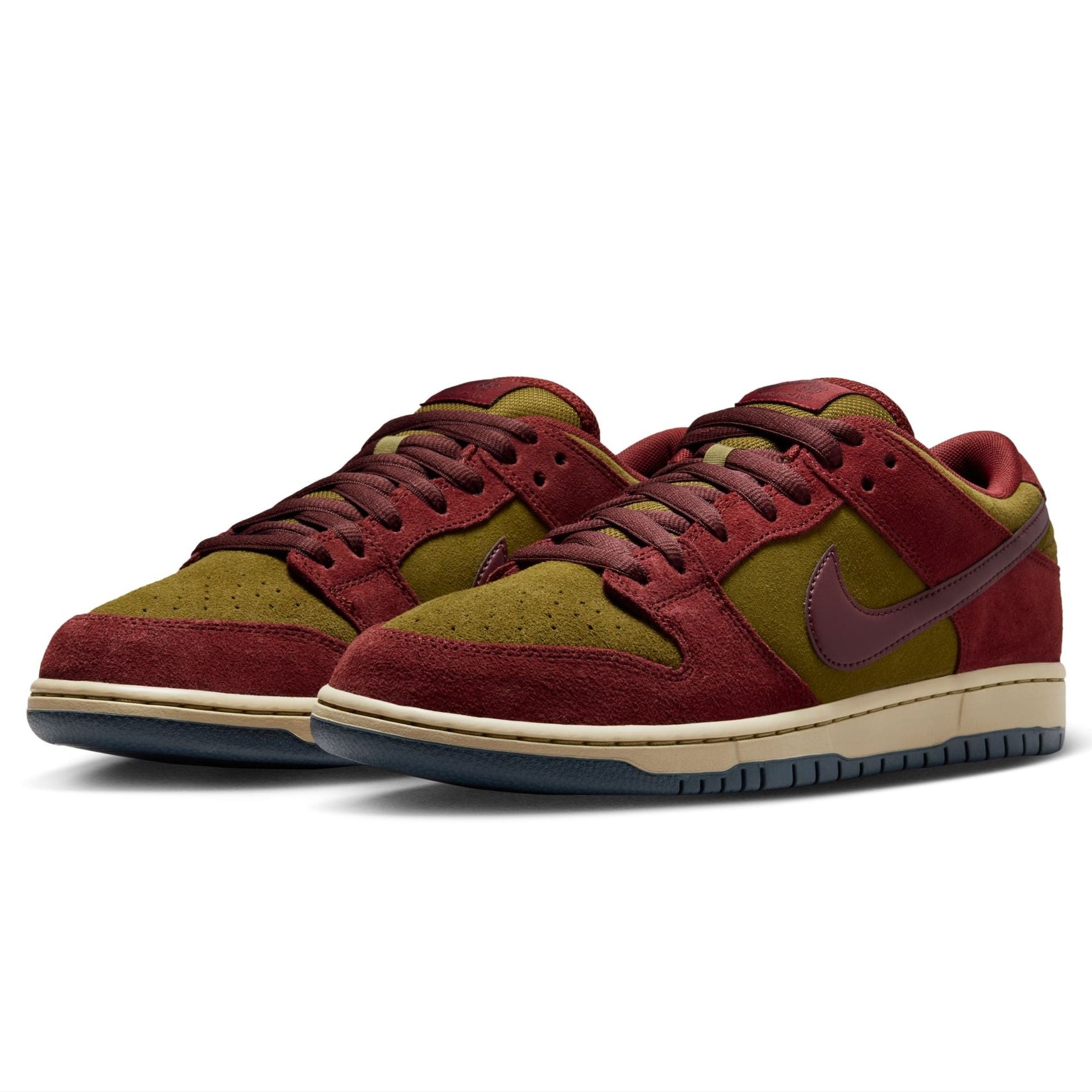 Dark Team Red Nike Sb Dunk Low Skate Shoe Front