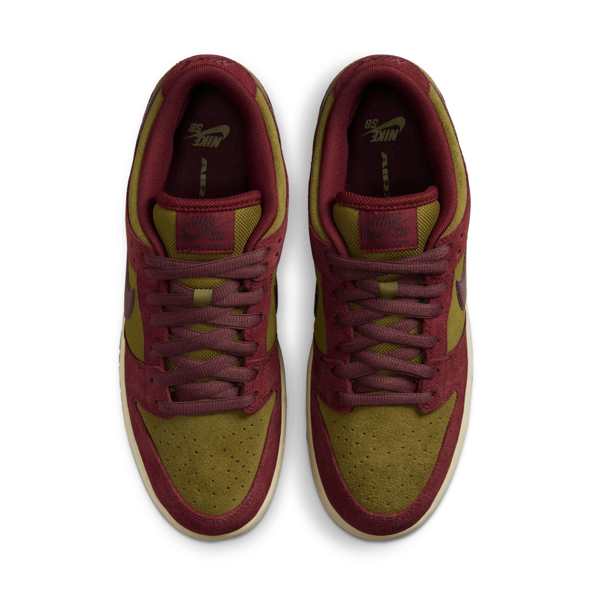 Dark Team Red Nike Sb Dunk Low Skate Shoe Top