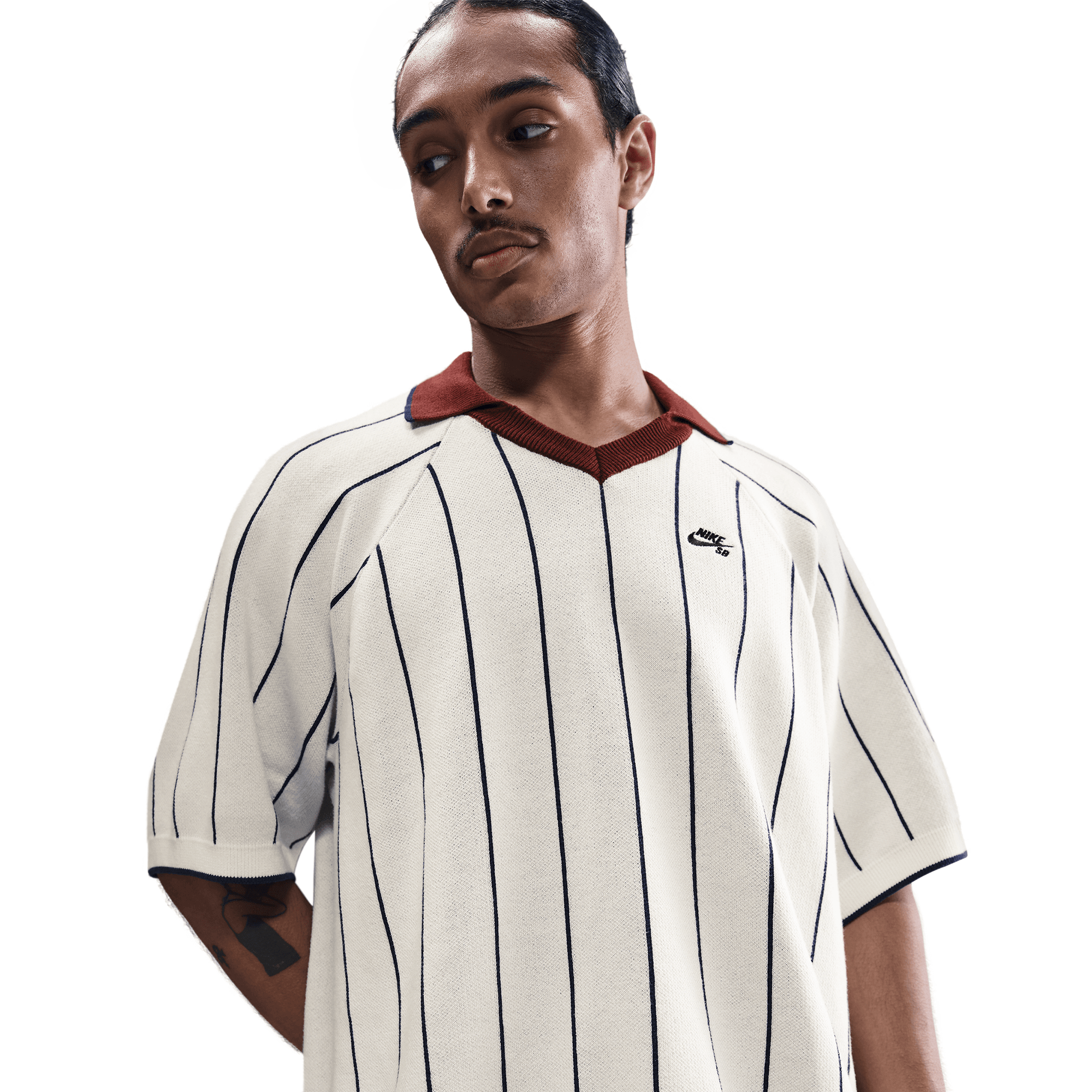 Sail/Dark Team Red Short Sleeve Nike SB Jersey