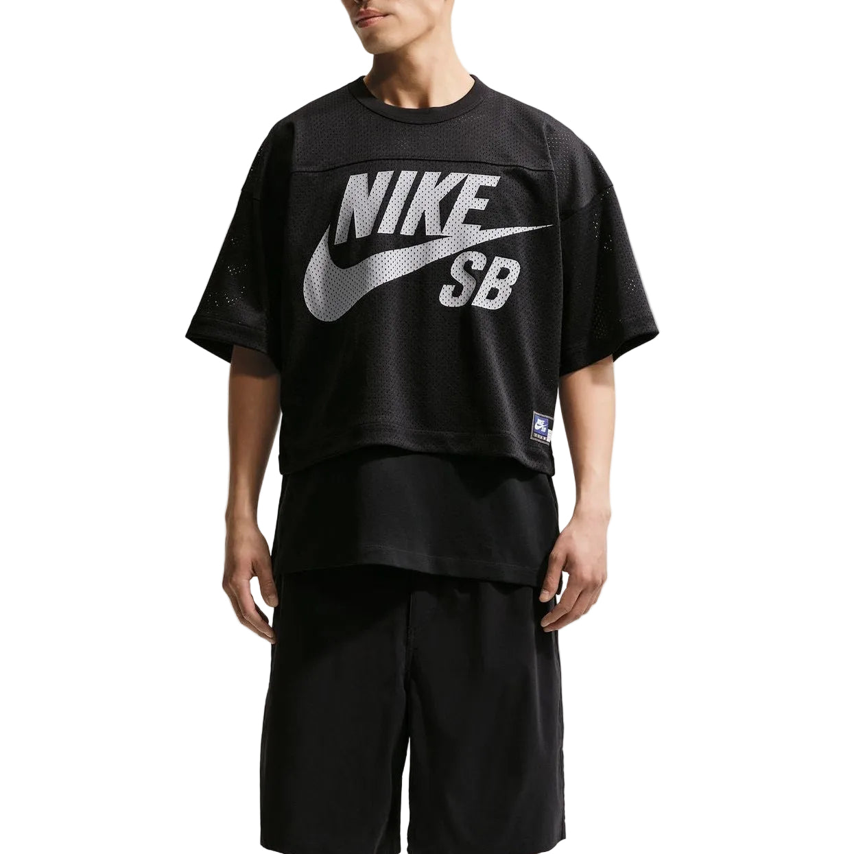 Nike SB Skate Mesh Football Jersey - Black