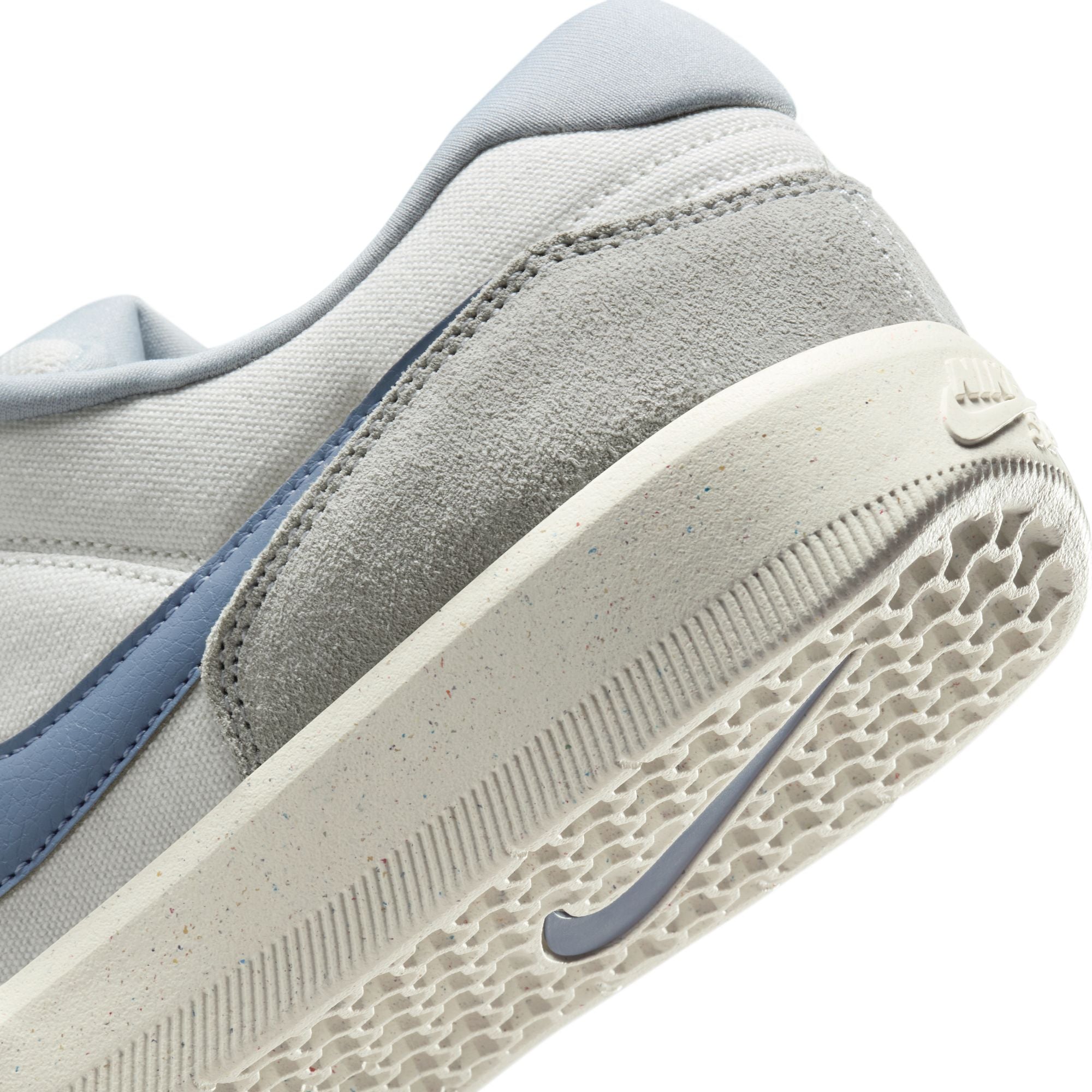 Sail White Force 58 Nike SB Skate Shoe Detail